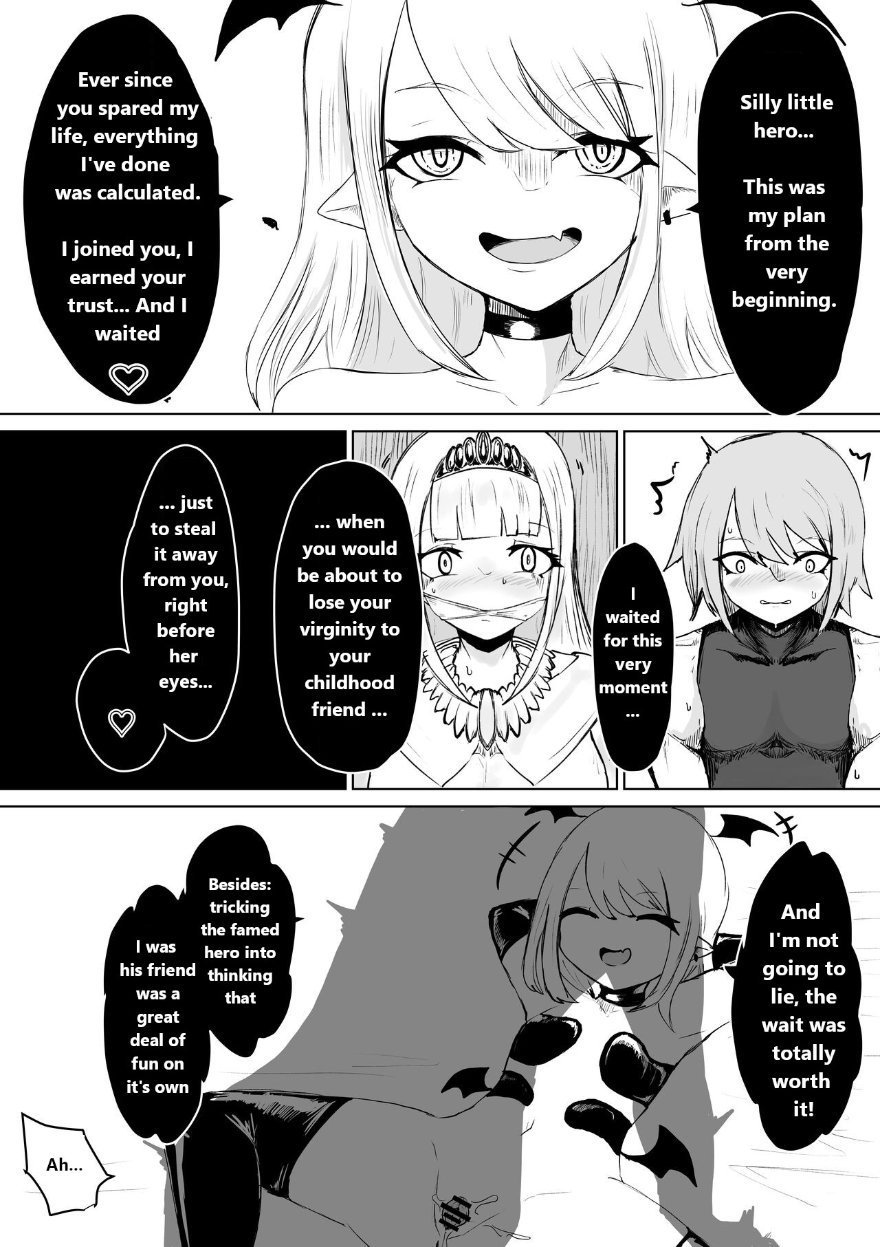 [Permission (Dendou Monaka)] Succubus no Daibouken ~Yuusha-sama no Nakama ni Natta Furi shite Hime-sama to no Shoya ni Muriyari Ochinchin Netochatta Ohanashi~ [English] изображение № 12