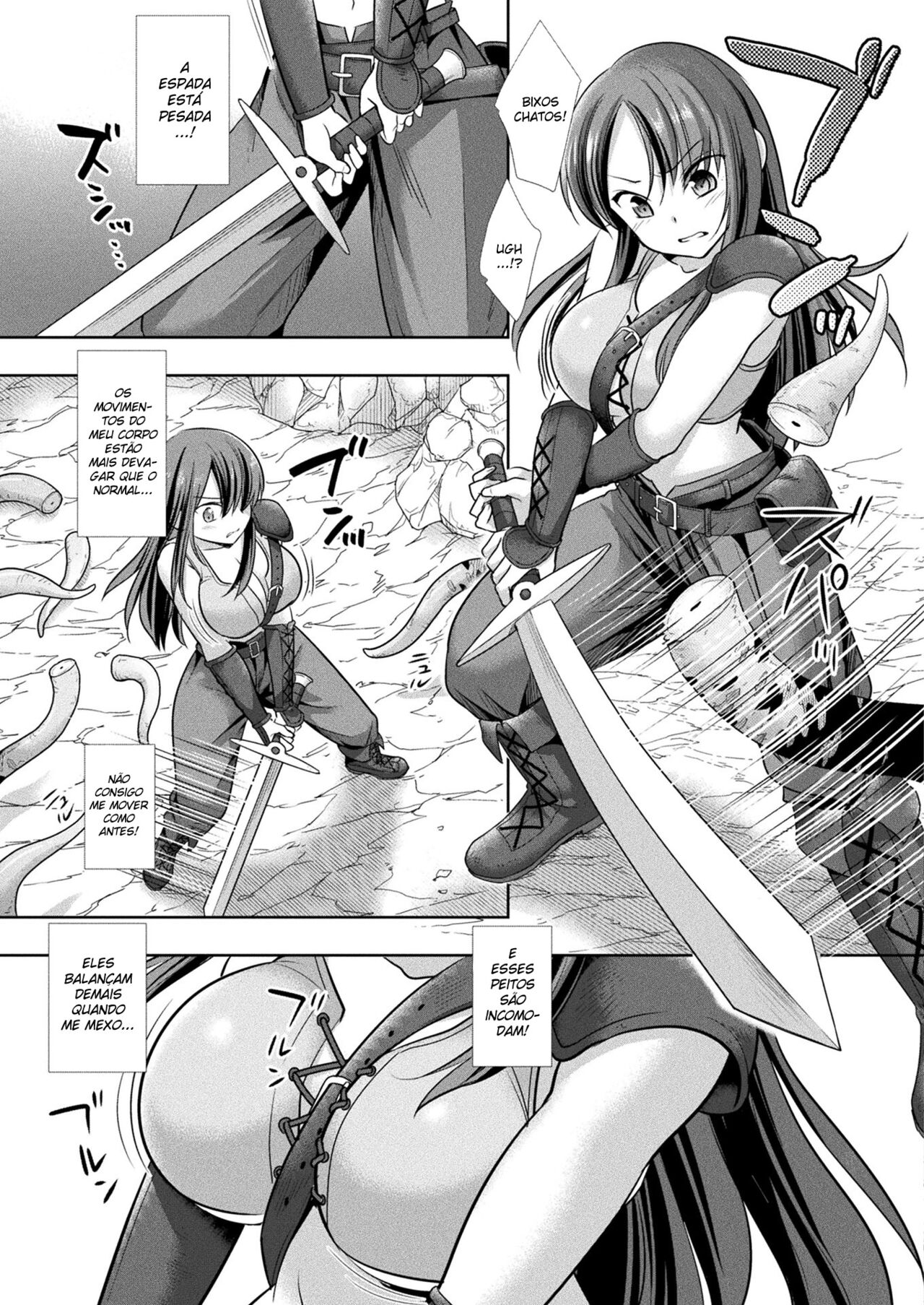 [Nagiyamasugi] Nyotaika no Wana ni Ochiru Mahou Kenshi | A Magical Swordman Who Fell Into a Gender Swap Trap (2D Dream Magazine 2019-08 Vol. 107) [Portuguese-BR] [Lobozero] [Digital] image number 3