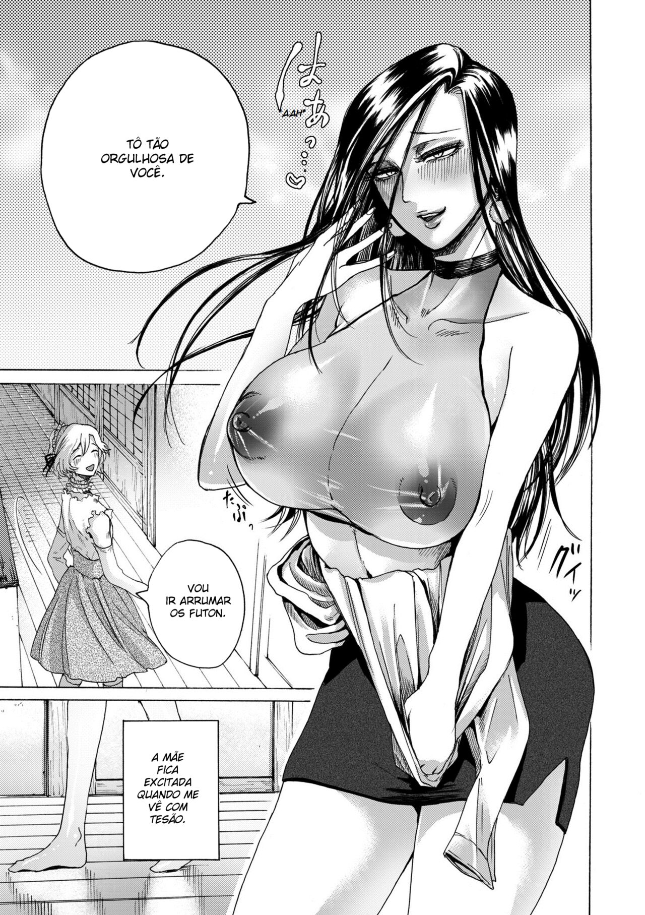 [Hasebe Soutsu] Boku wa Mama no Musume | I am my mom's daughter (comic KURiBERON DUMA 2019-05 Vol.14) [Portuguese-BR] [Lobozero] Bildnummer 3