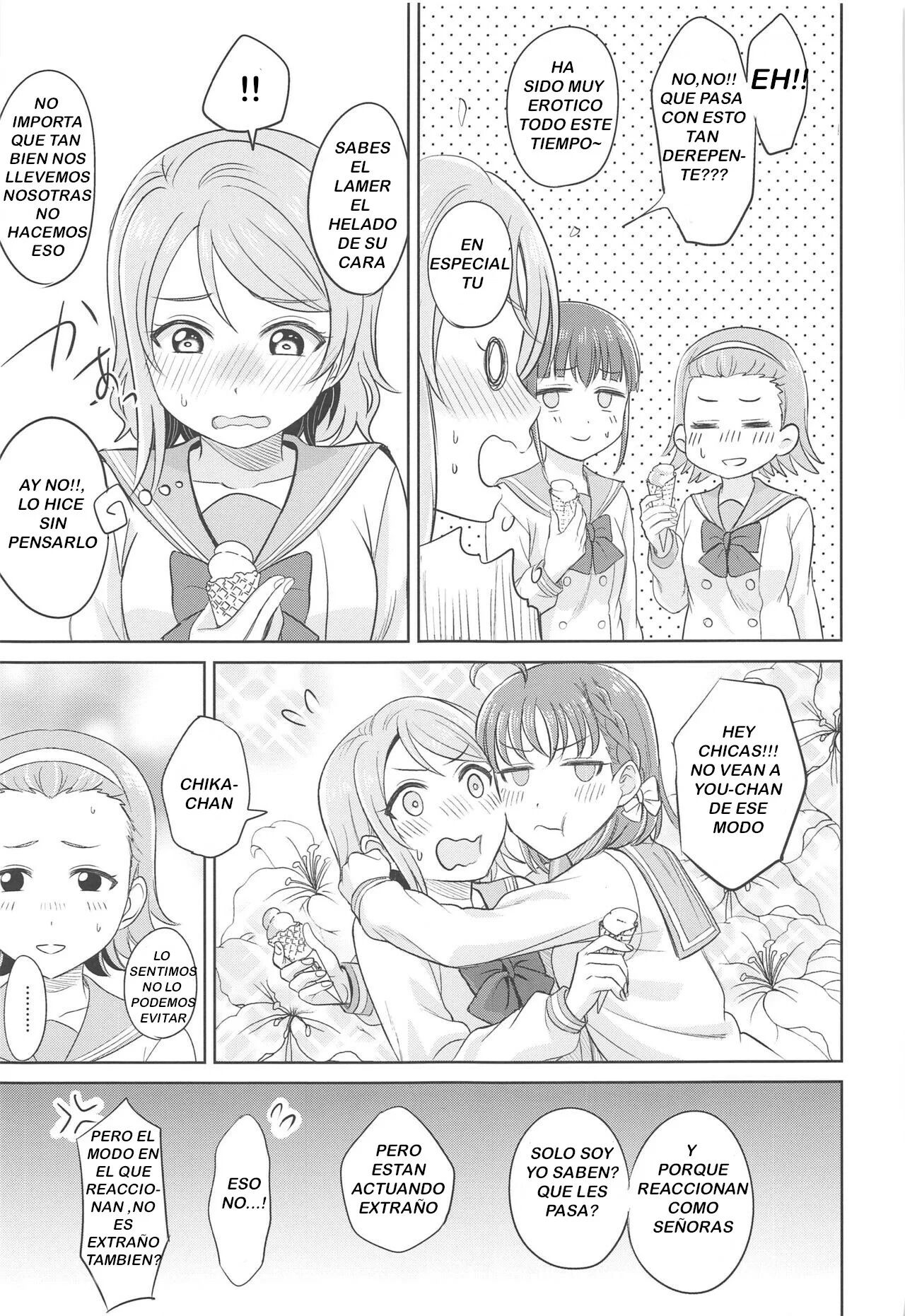 [Mushiyaki!! (Kanbayashi Makoto)] YOU CHIKA XOXO (Love Live! Sunshine!!) [Spanish] [_UCGY_] 画像番号 6