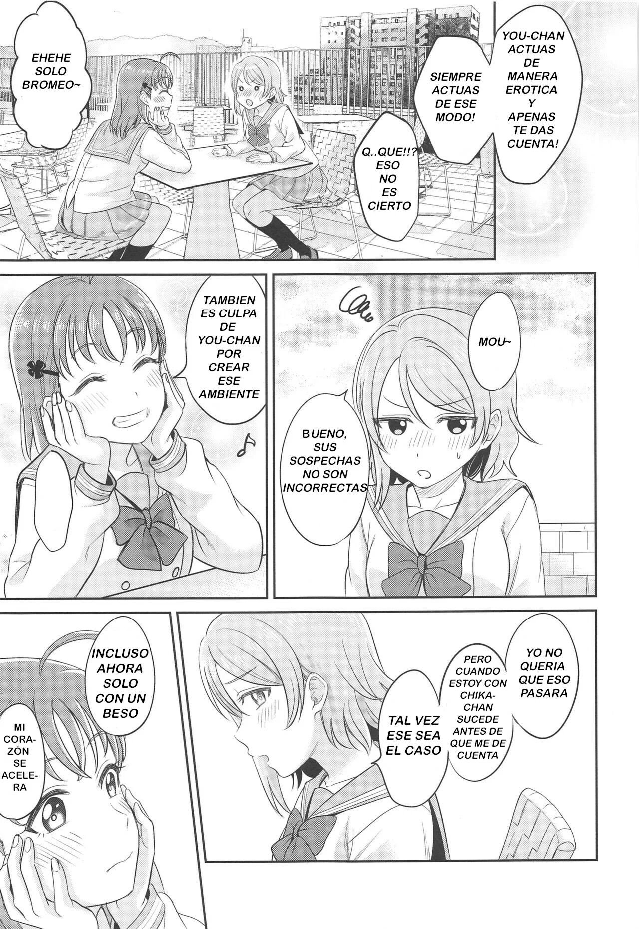 [Mushiyaki!! (Kanbayashi Makoto)] YOU CHIKA XOXO (Love Live! Sunshine!!) [Spanish] [_UCGY_] 画像番号 8