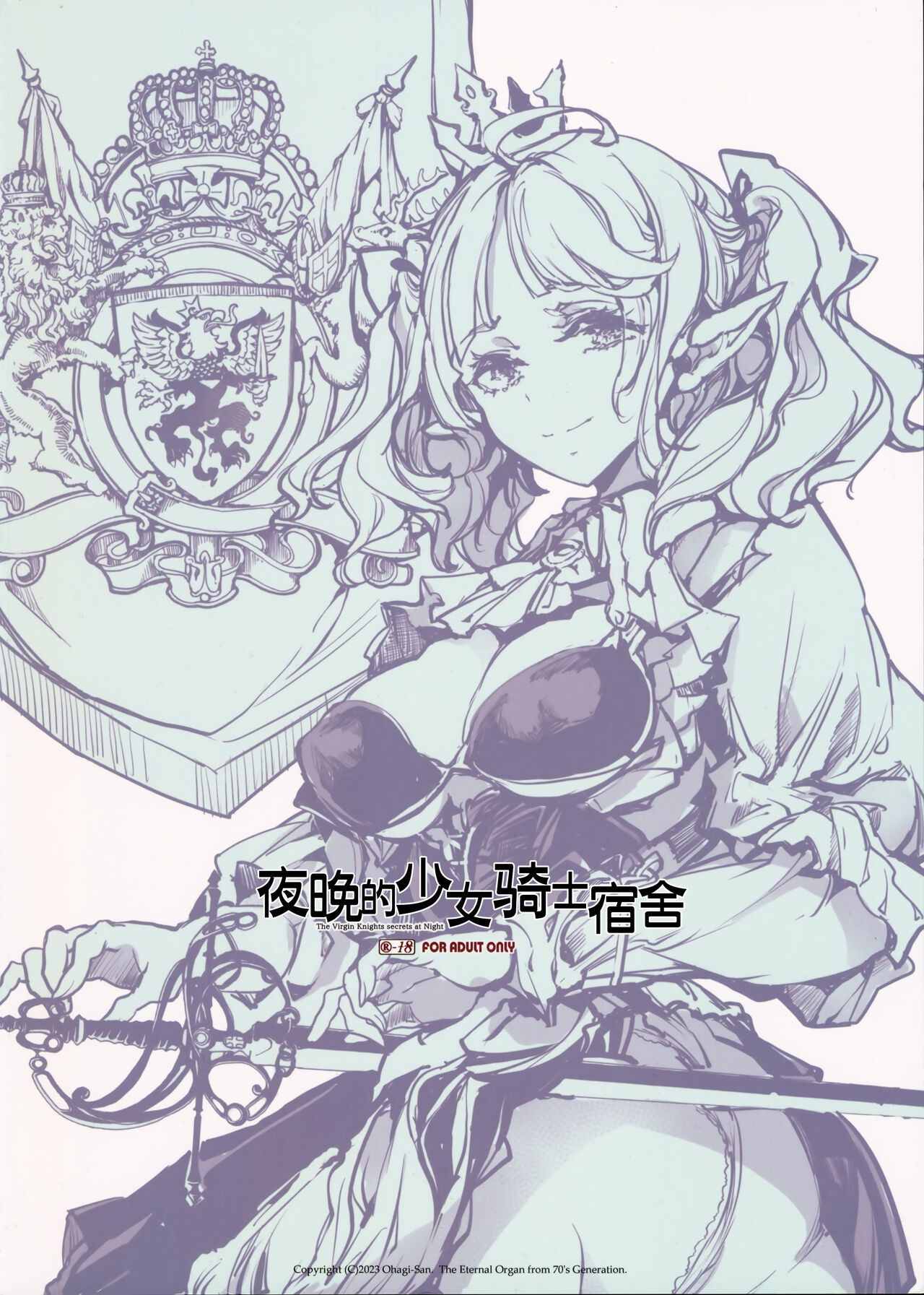 (C102) [70 Nenshiki Yuukyuu Kikan (Ohagi-san)] The Virgin Knights secrets at Night | 夜晚的少女骑士宿舍 [Chinese] [驴子汉化组] image number 2