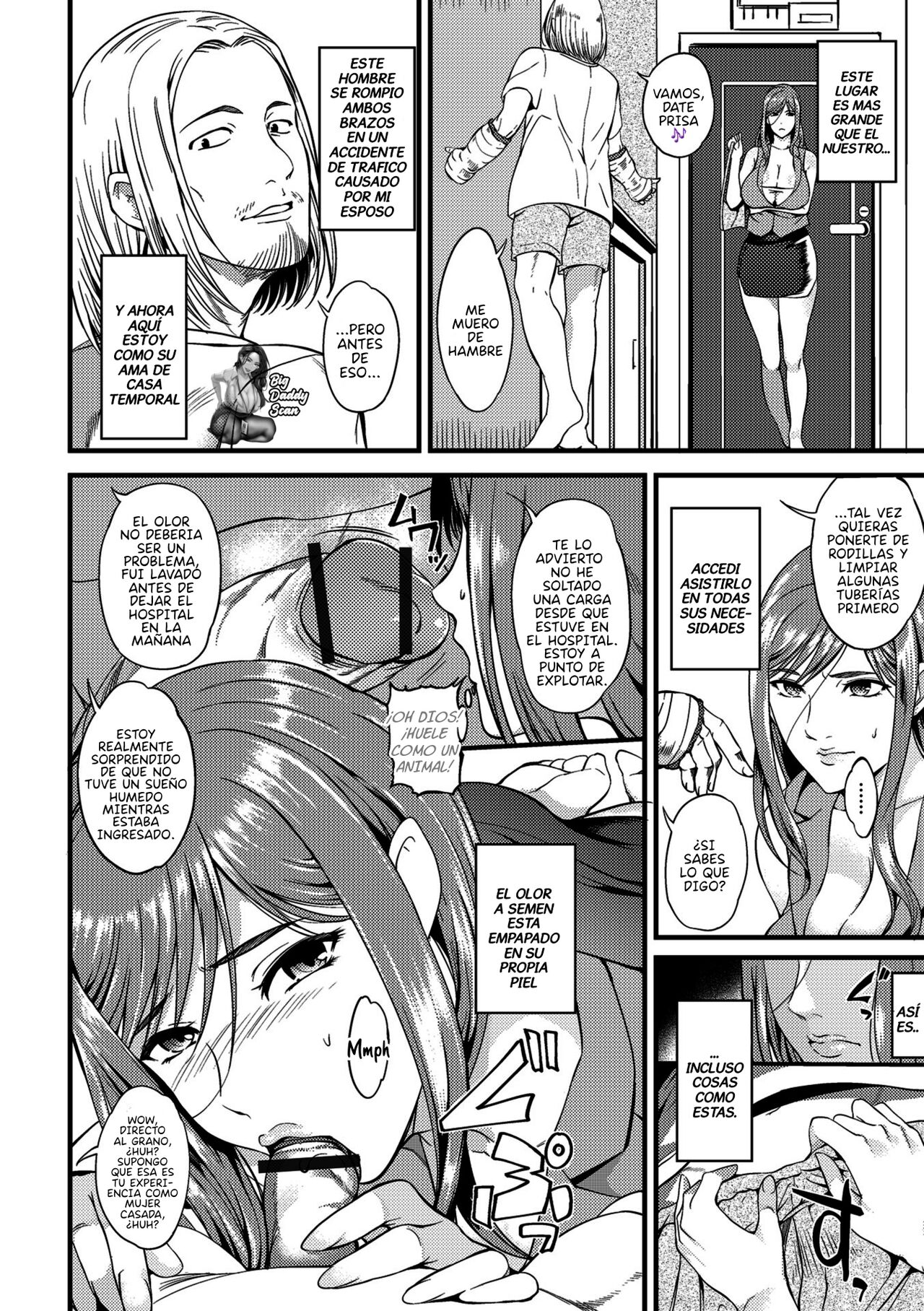 [Hanpera] Servicio Domestico Temporal (Oku-san ga Shiranai Kairaku) [Spanish] [BigDaddy Scan] 画像番号 2