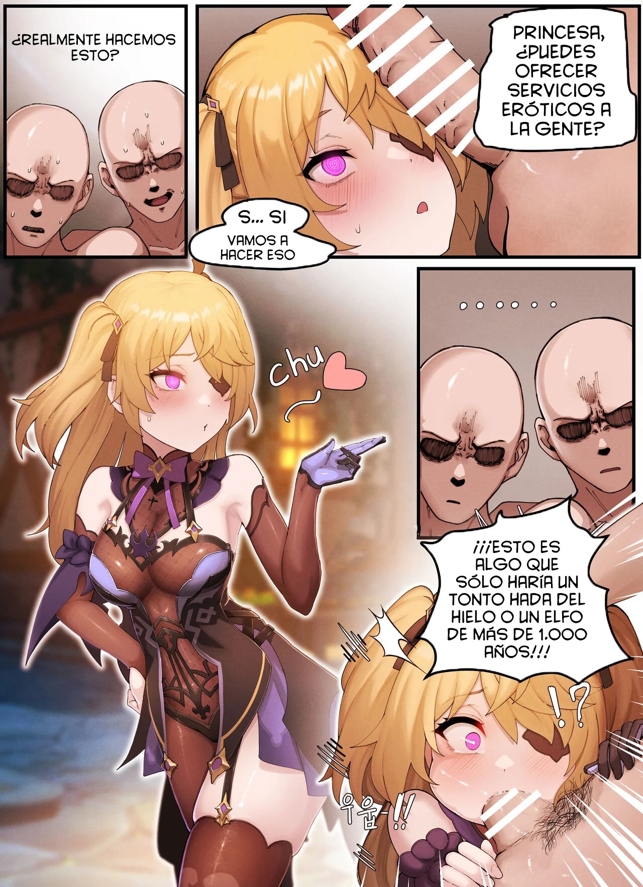 [Horori] Teyvat Gravure #05: Fischl (Genshin Impact) [Spanish] [Versiculos de la Biblia] imagen número 3