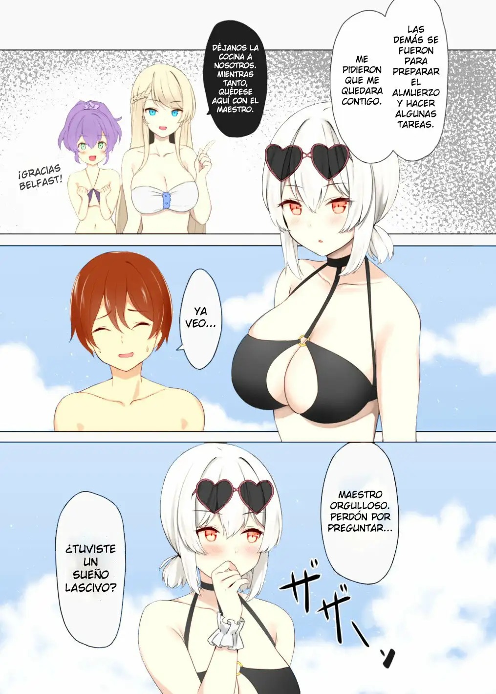 [Megami complex (Kätzchen)] Hokorashiki Goshujin-sama e no Maid Houshi | El Deber de una Criada (Azur Lane) [Spanish] [Versiculos de la Biblia] [Decensored] [Digital] numero di immagine  4