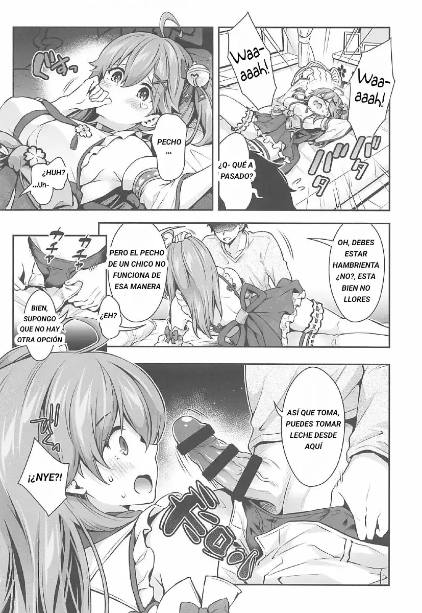 (C99) [Hachinoko P (hatigo)] Mikochi Saimin Ecchi Hon ~Youji Taikou Hen~ | Mikochi Lewd Hypnosis Book ~Infant Regression Edition~ (Sakura Miko) [Spanish] [Versiculos de la Biblia] numero di immagine  9