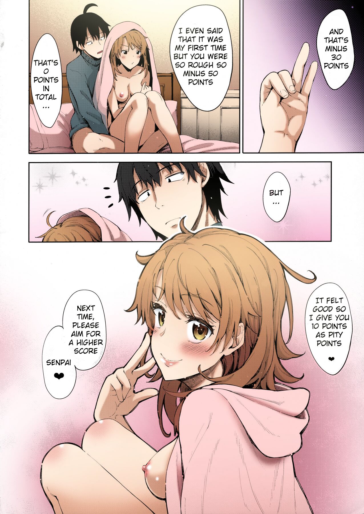 (C91) [Petapan (Akino Sora)] IROHA STORY 01 (Yahari Ore no Seishun Love Come wa Machigatteiru.) [English] [SeekingEyes] [Colorized] image number 19