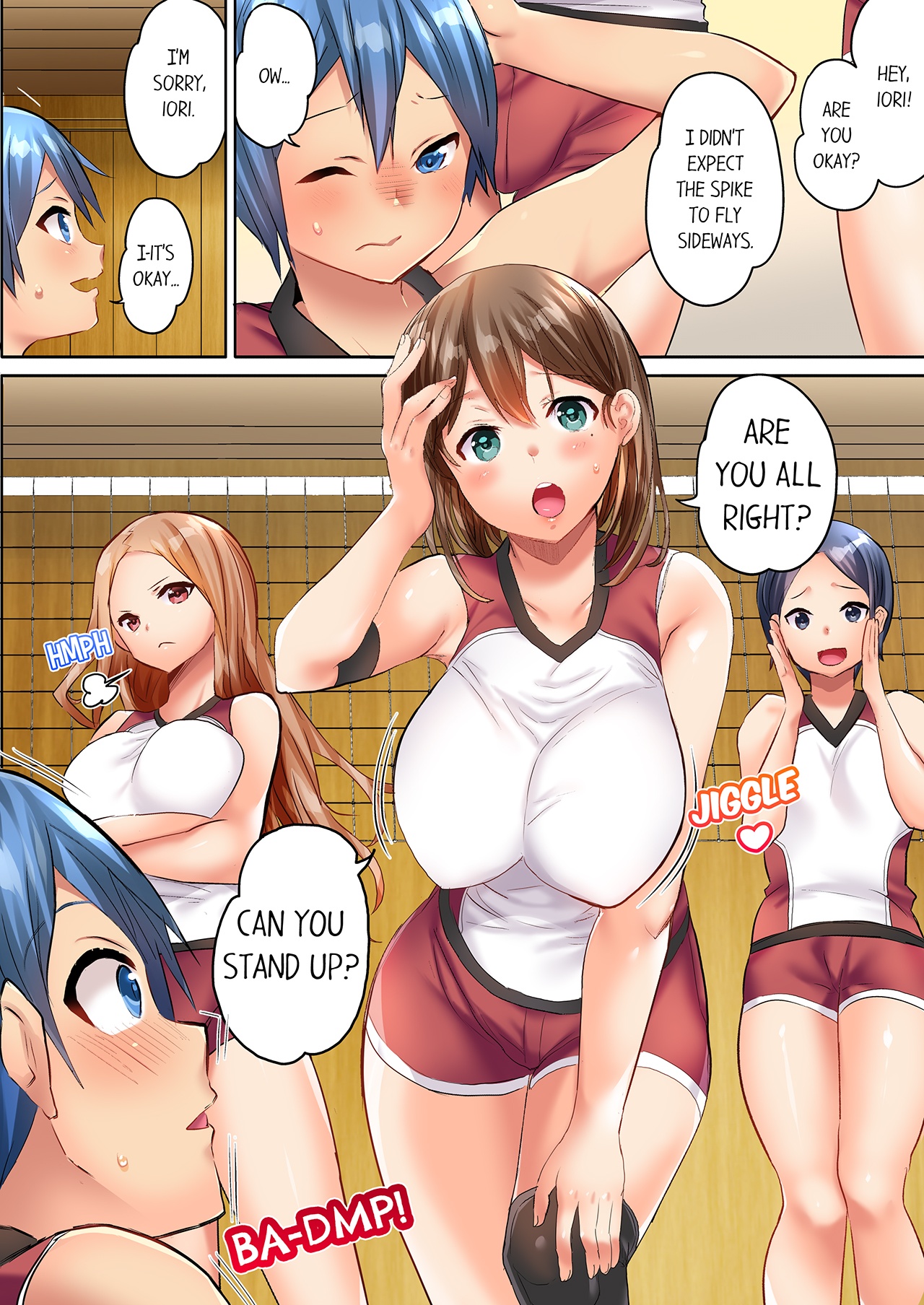 [Kazutaro] Hitozuma Volley-bu no Asedaku SEX ~Shower Abinagara Micchaku Shichau? 1 | Married Women's Volleyball Club Sweaty Sex - We're Being Glued Together While Taking A Shower? 1 [English] 이미지 번호 3