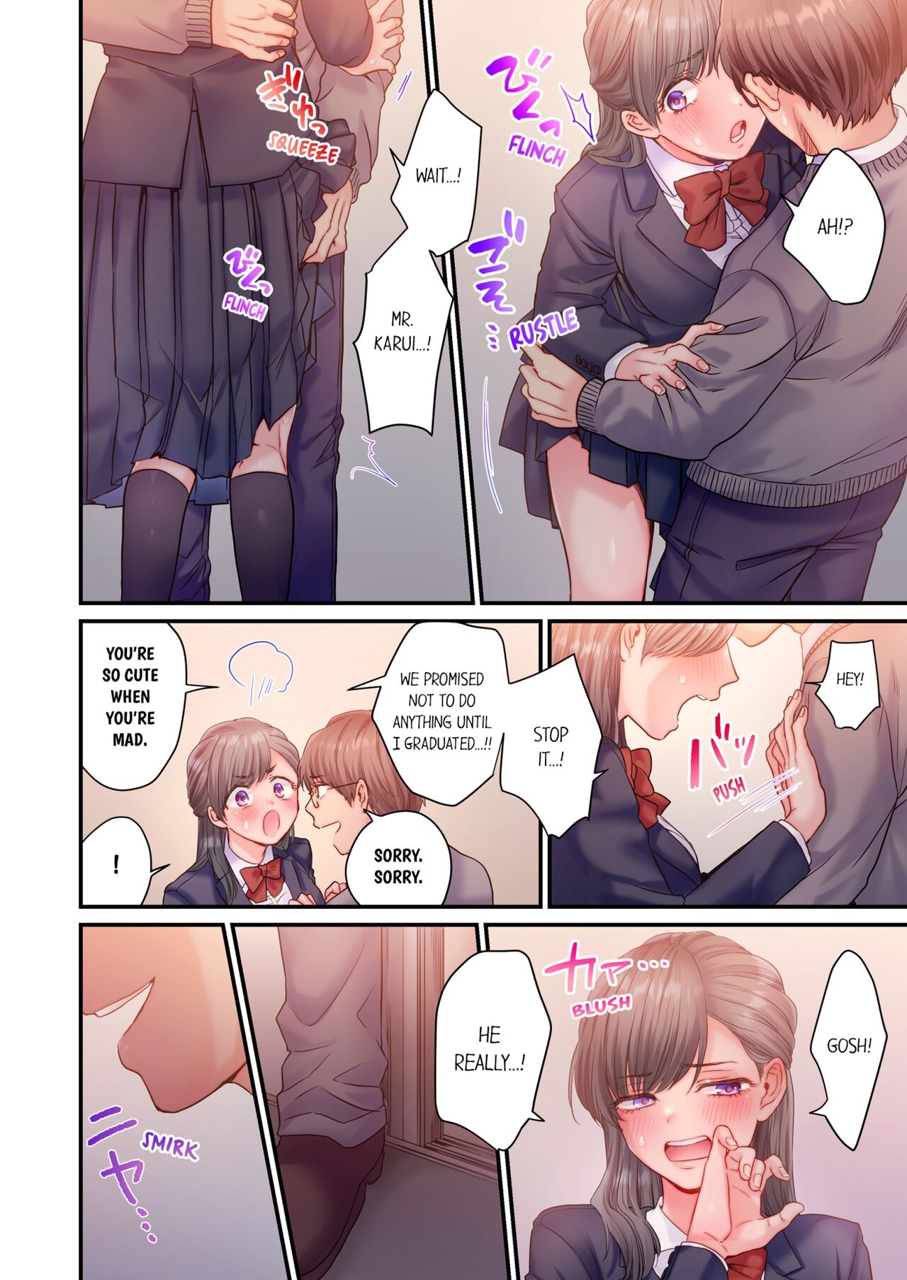 [Izumi Uni] Skirt no Naka, Netorare-chuu. ~ Fuuki Iin wa Furyou ni Zettai Fukujuu desu 1 | NTR Underneath Her Skirt 1 [English] [Decensored] Bildnummer 5