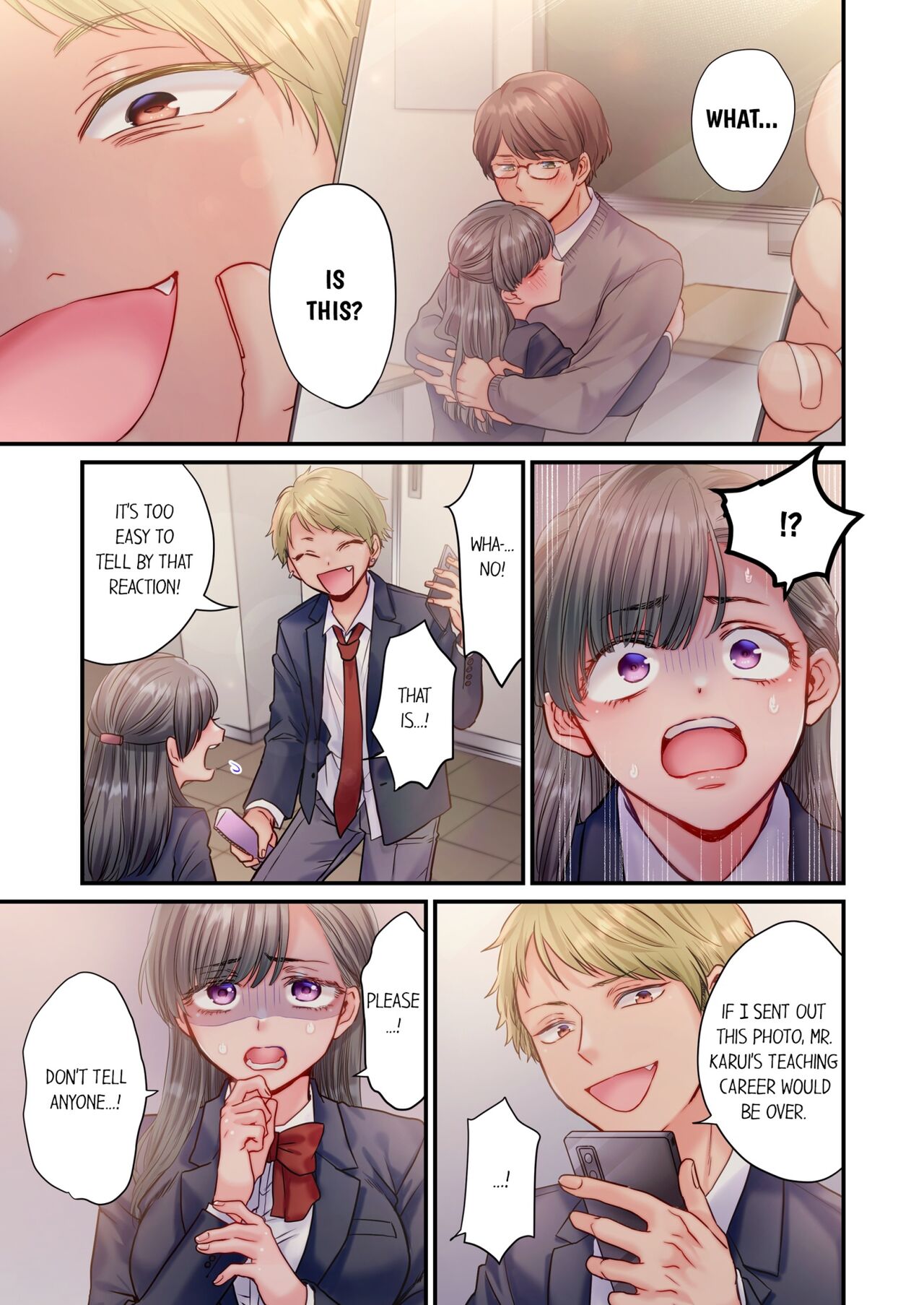 [Izumi Uni] Skirt no Naka, Netorare-chuu. ~ Fuuki Iin wa Furyou ni Zettai Fukujuu desu 1 | NTR Underneath Her Skirt 1 [English] [Decensored] Bildnummer 8