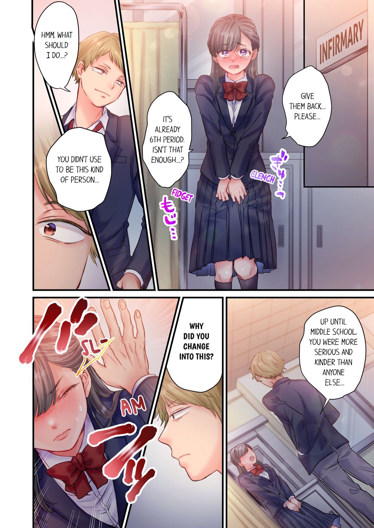 [Izumi Uni] Skirt no Naka, Netorare-chuu. ~ Fuuki Iin wa Furyou ni Zettai Fukujuu desu 1 | NTR Underneath Her Skirt 1 [English] [Decensored] Bildnummer 15
