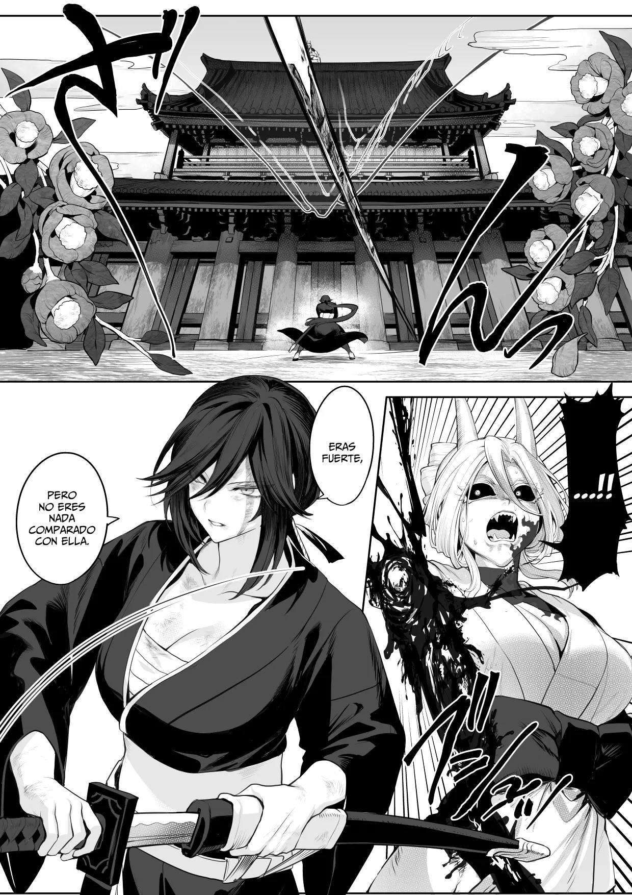[Nekono Oyashiro (Mashu)] Ikusa Otome to Ikusa Goto! ~Onna Samurai Hen~ | Valquirias Guerreras! ~Arco De La Samurai Tsubaki~ [Spanish] [Lo Hago por Diversión] [Digital] image number 13