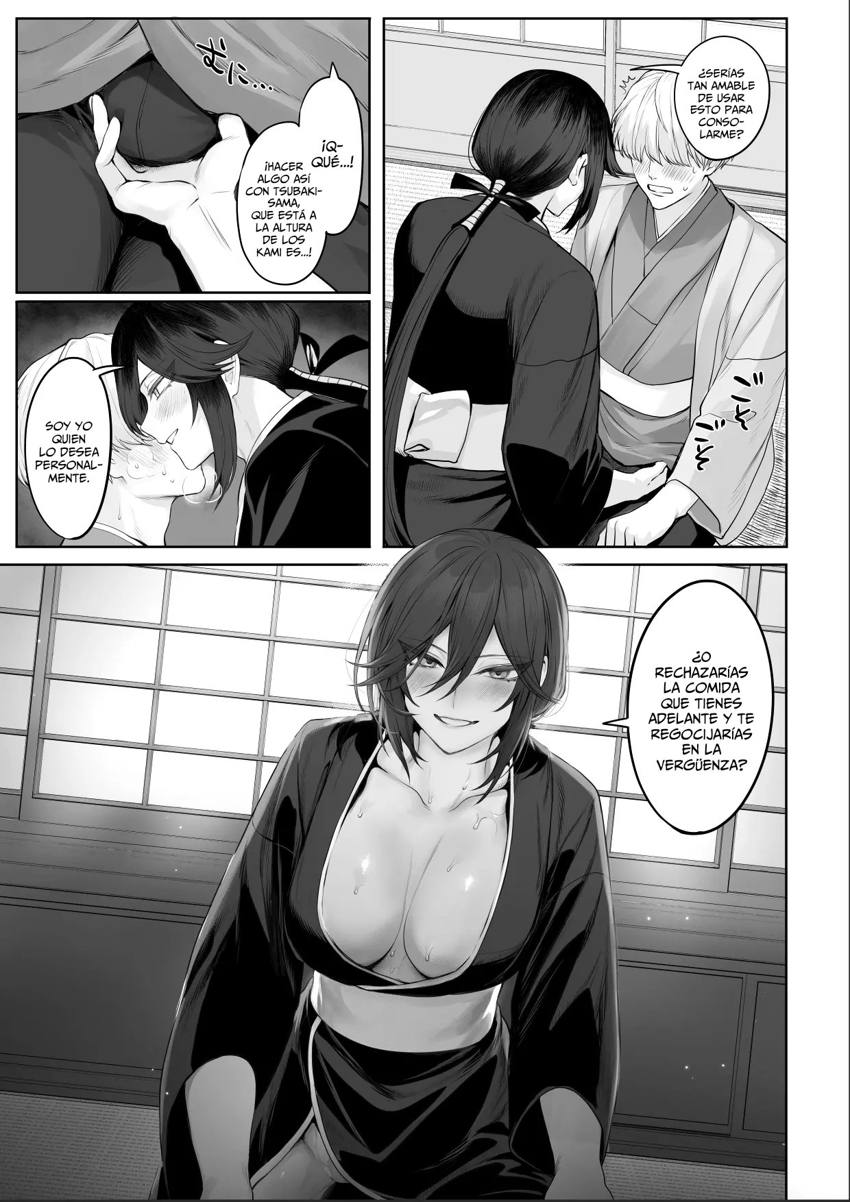 [Nekono Oyashiro (Mashu)] Ikusa Otome to Ikusa Goto! ~Onna Samurai Hen~ | Valquirias Guerreras! ~Arco De La Samurai Tsubaki~ [Spanish] [Lo Hago por Diversión] [Digital] image number 28