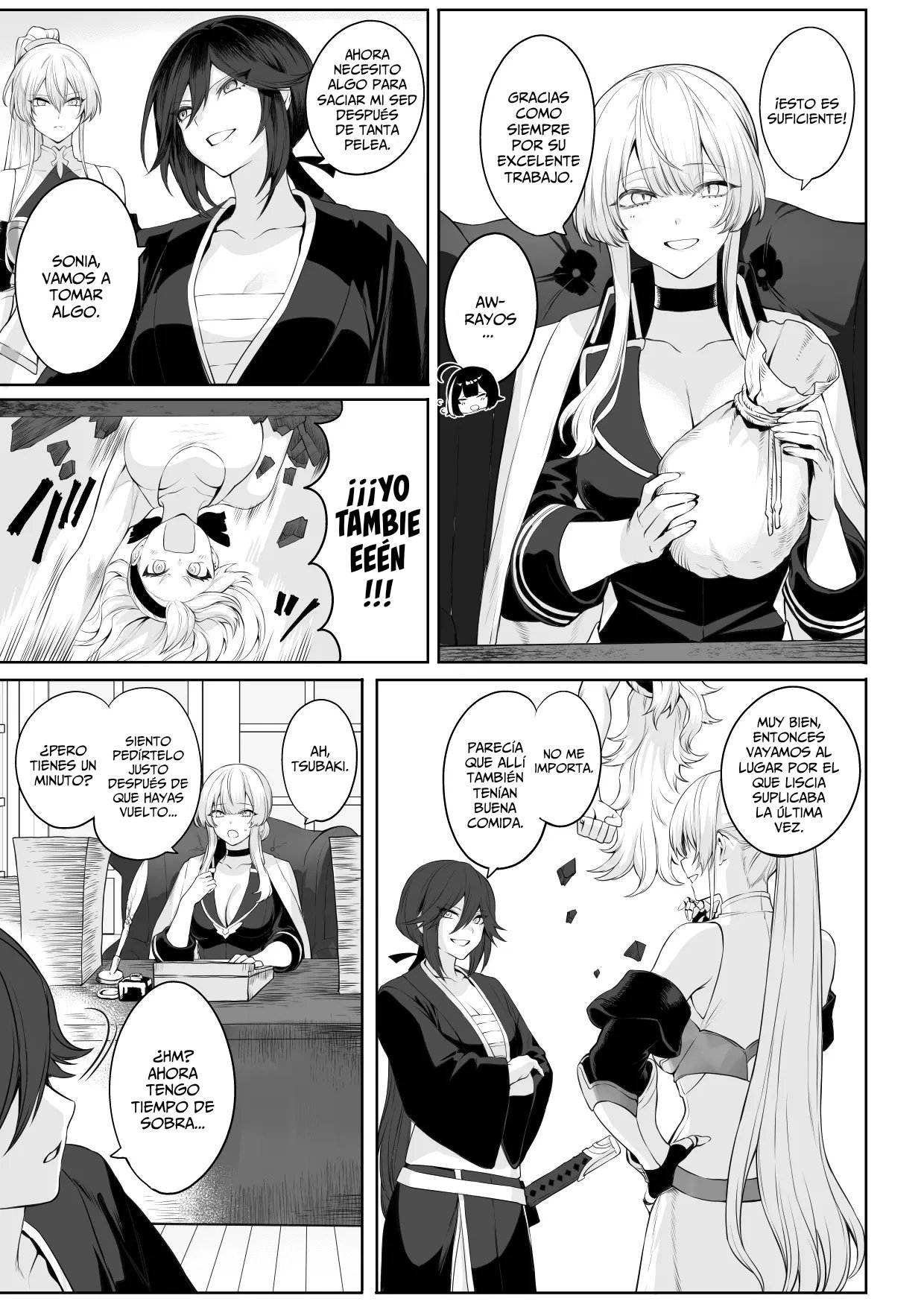 [Nekono Oyashiro (Mashu)] Ikusa Otome to Ikusa Goto! ~Onna Samurai Hen~ | Valquirias Guerreras! ~Arco De La Samurai Tsubaki~ [Spanish] [Lo Hago por Diversión] [Digital] image number 88