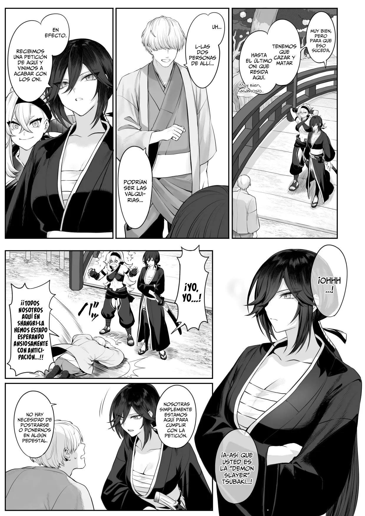 [Nekono Oyashiro (Mashu)] Ikusa Otome to Ikusa Goto! ~Onna Samurai Hen~ | Valquirias Guerreras! ~Arco De La Samurai Tsubaki~ [Spanish] [Lo Hago por Diversión] [Digital] image number 98