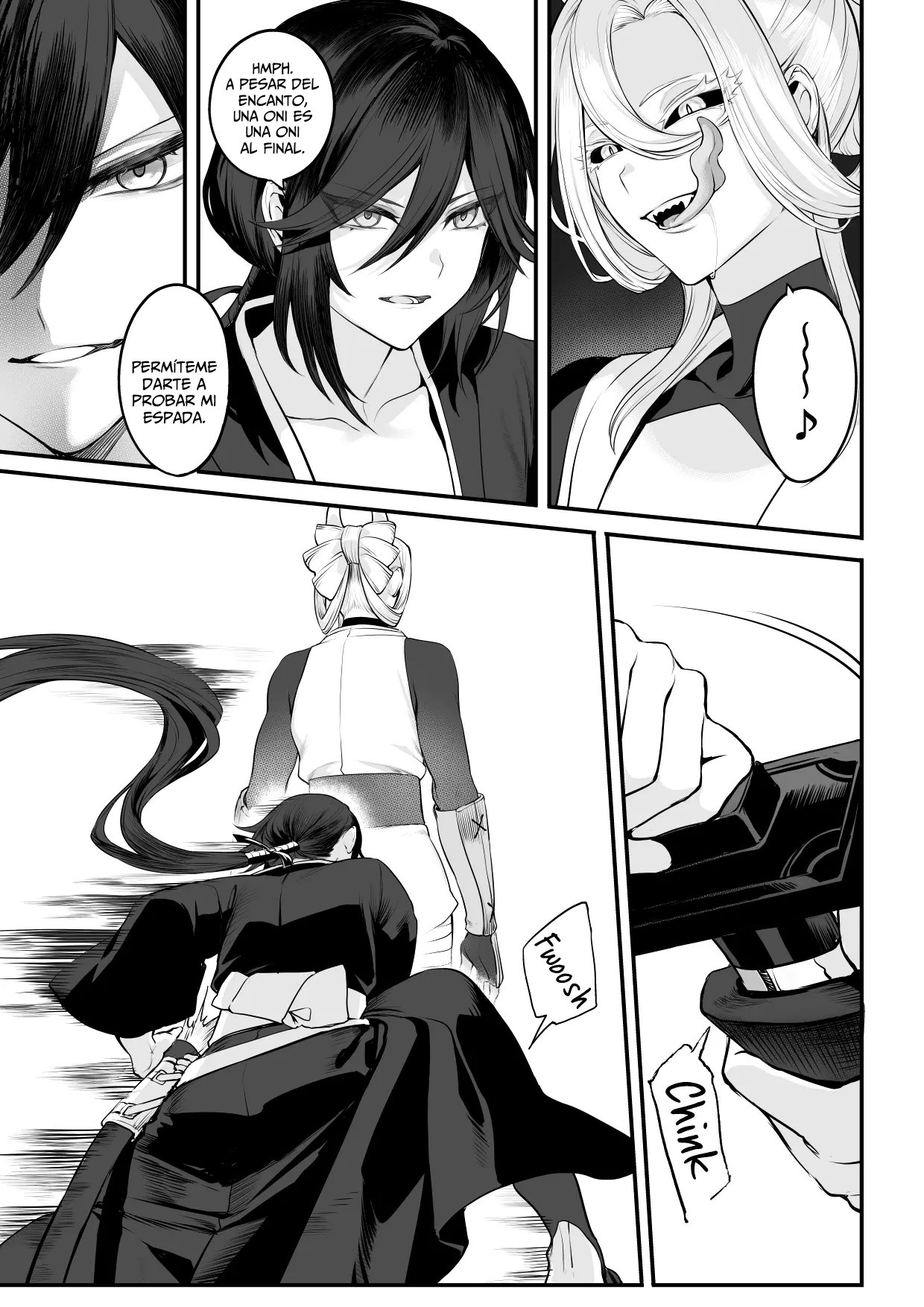 [Nekono Oyashiro (Mashu)] Ikusa Otome to Ikusa Goto! ~Onna Samurai Hen~ | Valquirias Guerreras! ~Arco De La Samurai Tsubaki~ [Spanish] [Lo Hago por Diversión] [Digital] image number 114