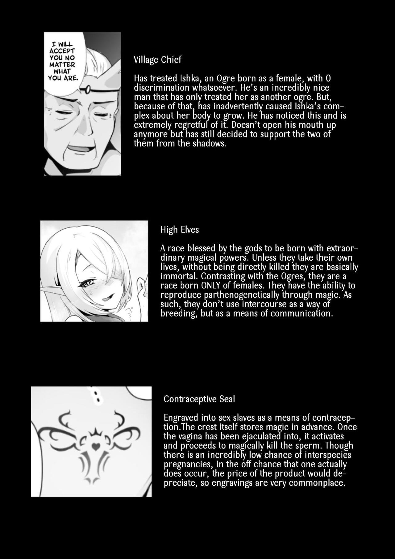 [HASHIOKI (Otemoto)] Elf to Orge ga Love-love Ecchi suru Ohanashi | Passionate Ogre And Elf Sex [English] [A Cool Person] imagen número 47