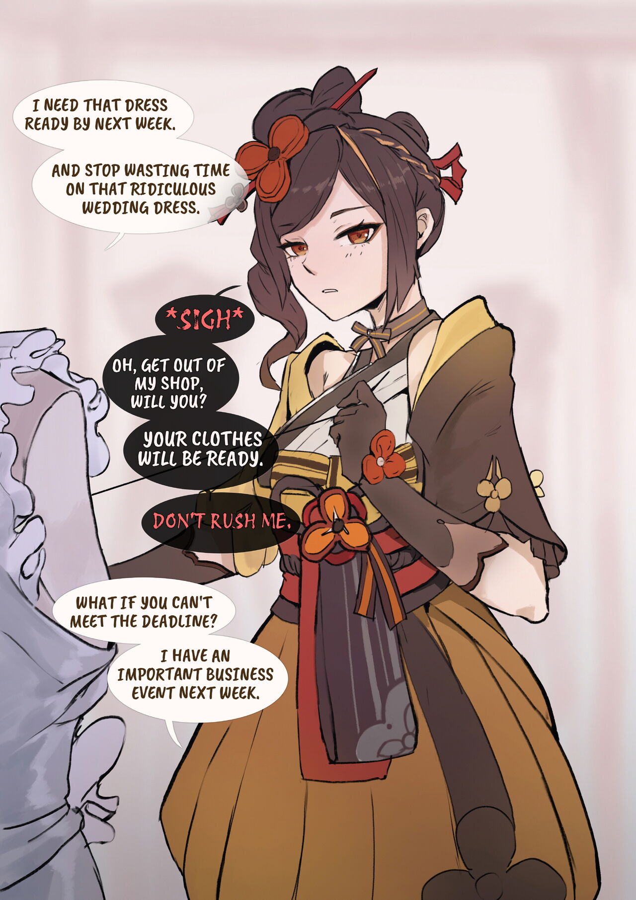 [Frozenspiderlily] Chiori - "Missed Deadline" (Genshin Impact) 图片编号 1