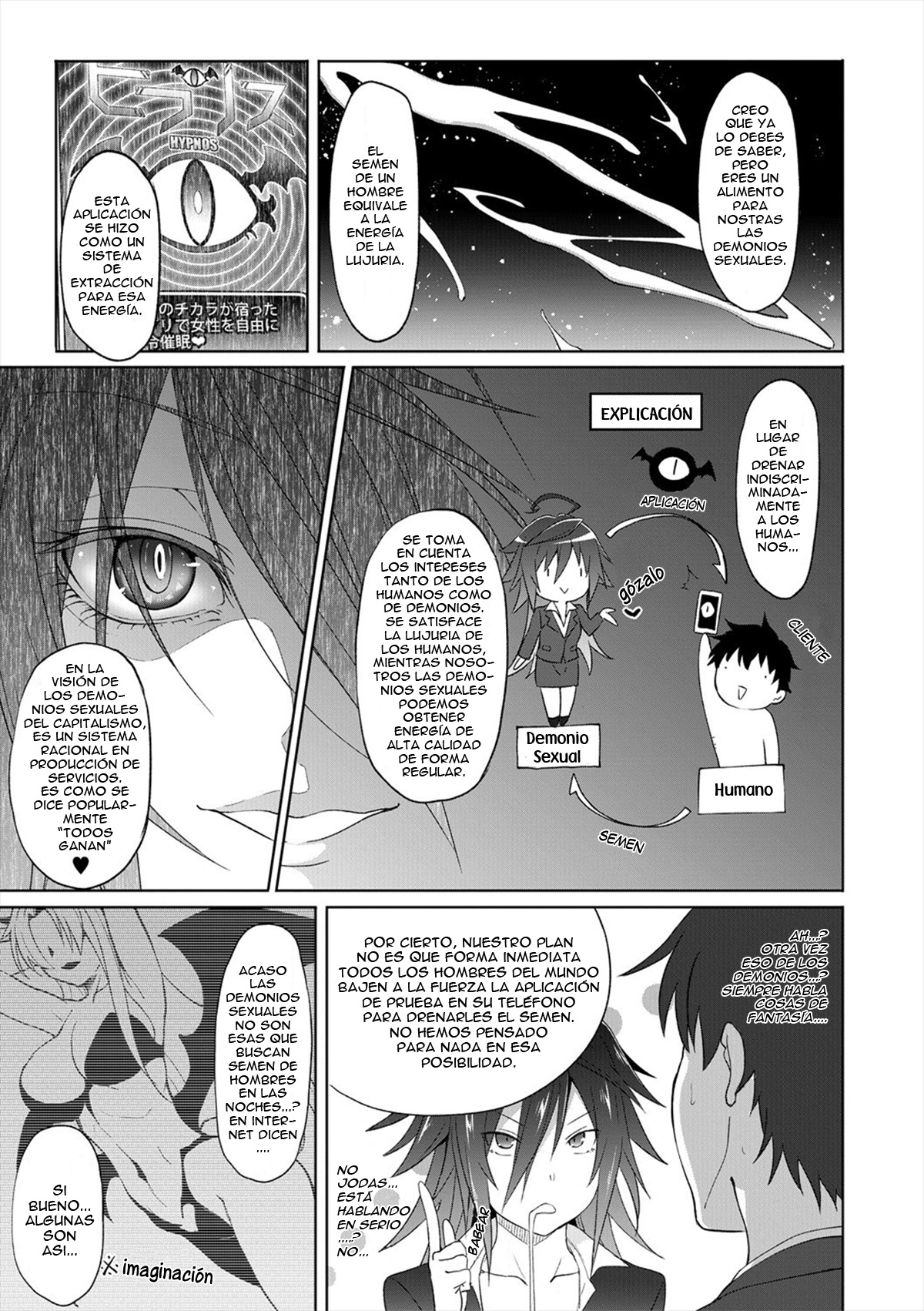 [Mizoguchi Gelatin] Succubus Appli <Gakuen Saimin> [Spanish] [Harenchi no Fansub] [Decensored]  [Digital] изображение № 106