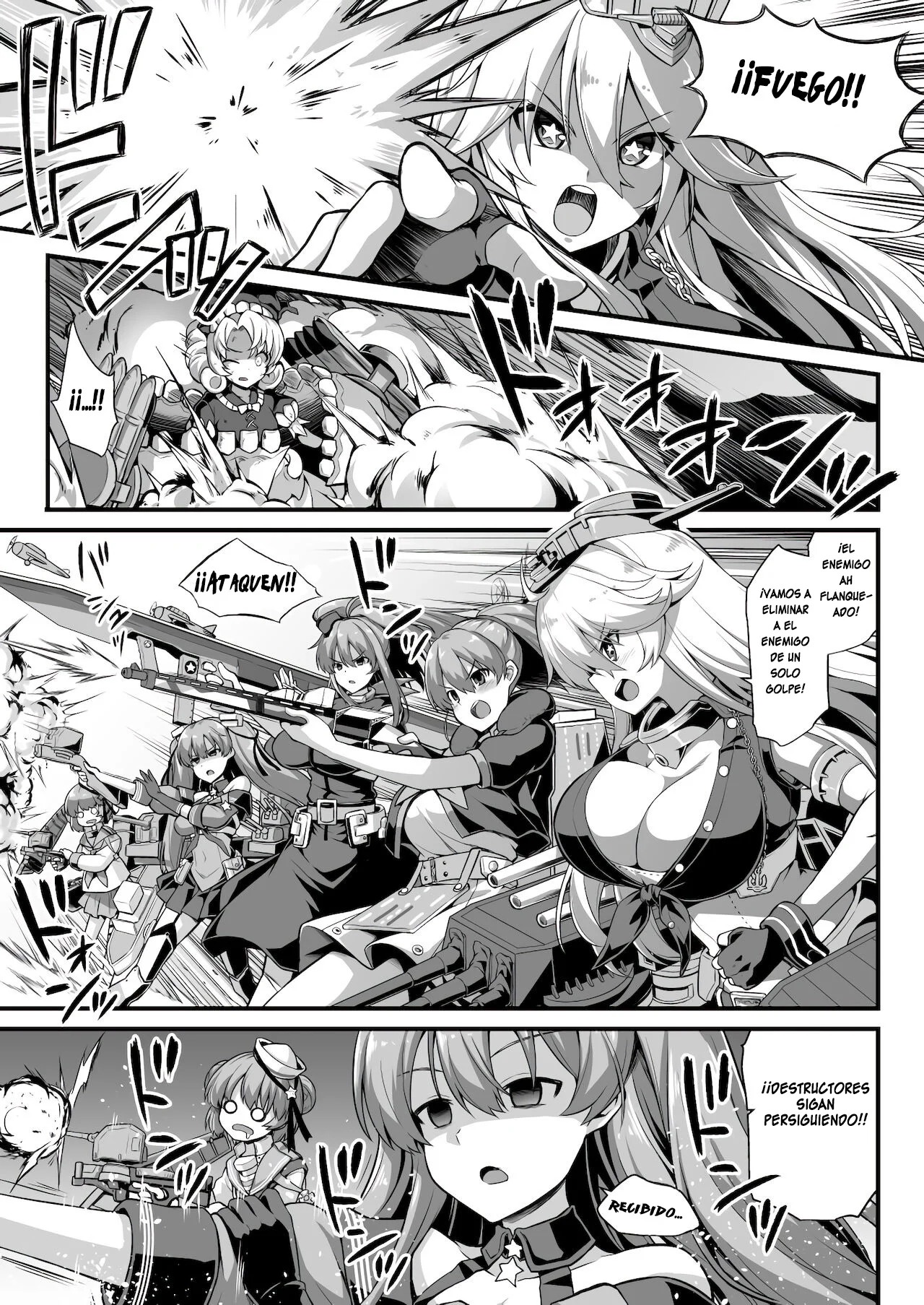 [Akuten Soushin (Kokutou Nikke)] Kanmusu Chakunin Colorado Shussan Meushi Play (Kantai Collection -KanColle-) [Spanish] [Flat is Justice!] [Digital] numero di immagine  3