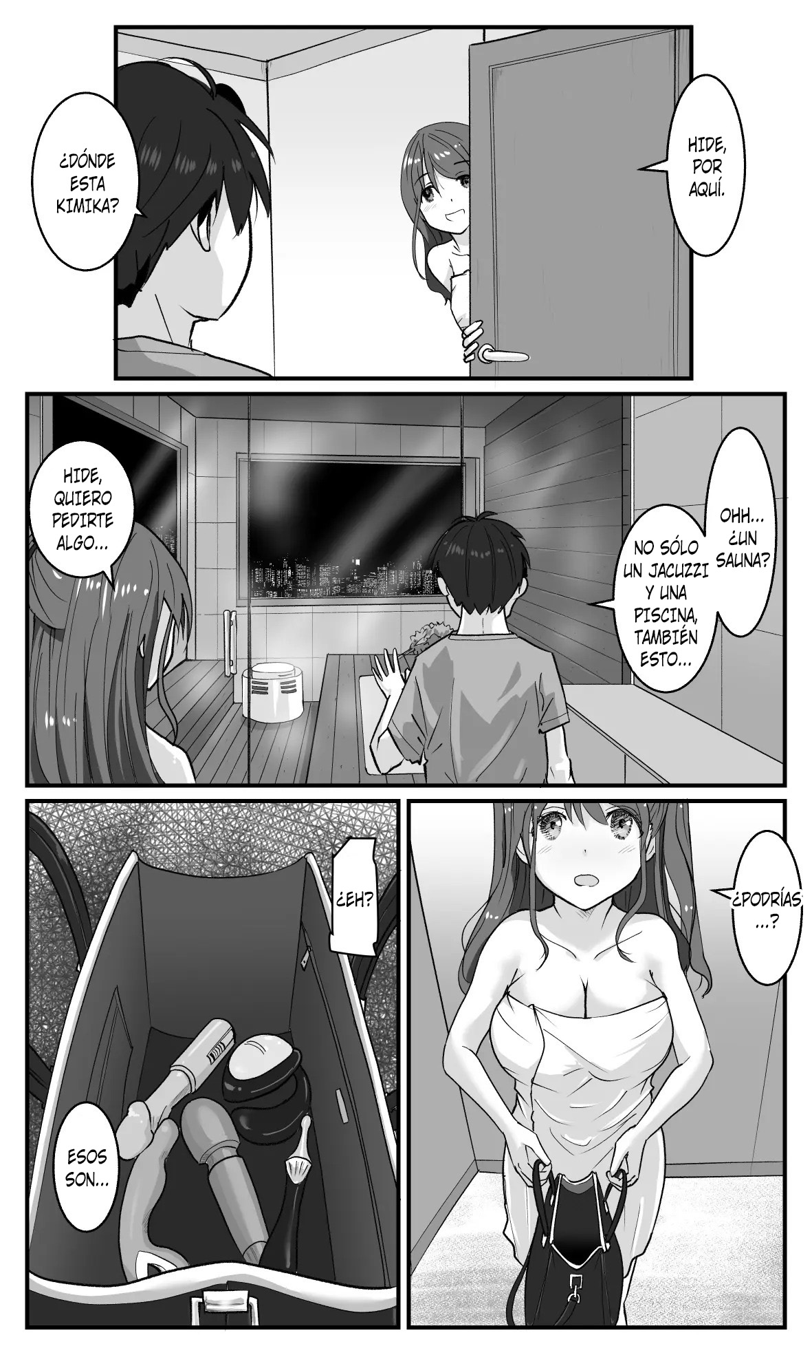 [Hato to Mugi (Ohshima Hato)] Love LOVE Swapping Hotel | Intercambio en el Hotel del Amor [Spanish] [Unnamed team] [Digital] 图片编号 8