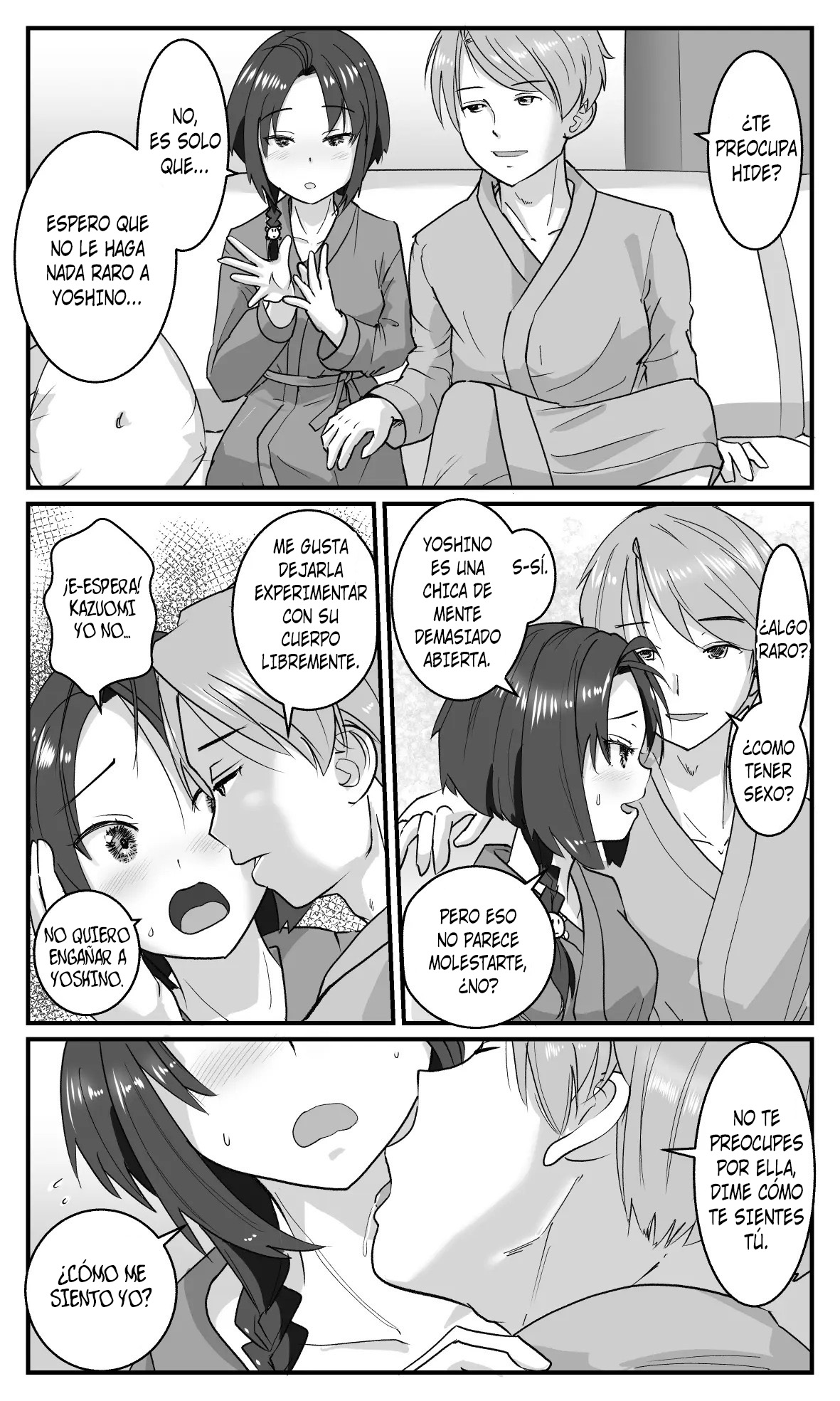 [Hato to Mugi (Ohshima Hato)] Love LOVE Swapping Hotel | Intercambio en el Hotel del Amor [Spanish] [Unnamed team] [Digital] 图片编号 12