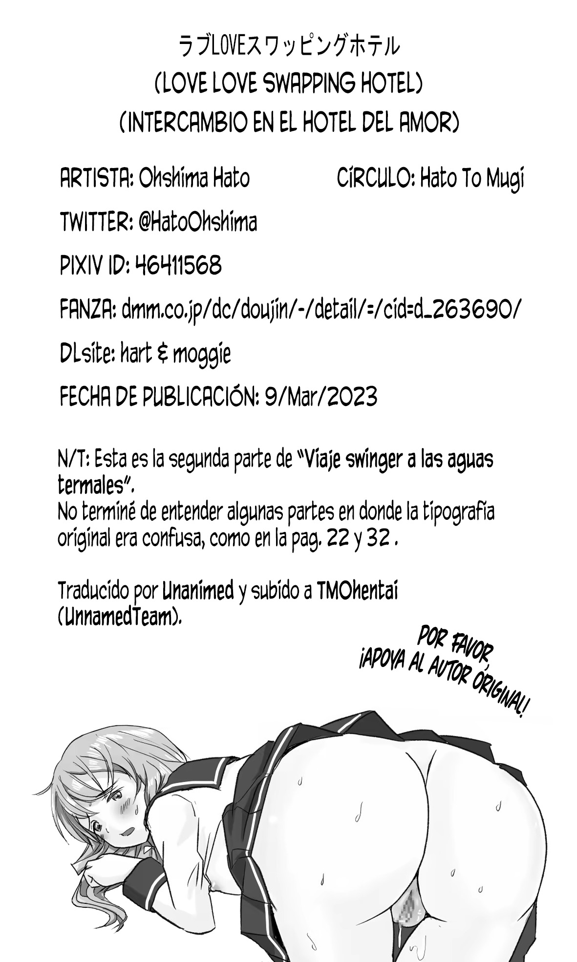 [Hato to Mugi (Ohshima Hato)] Love LOVE Swapping Hotel | Intercambio en el Hotel del Amor [Spanish] [Unnamed team] [Digital] 图片编号 35