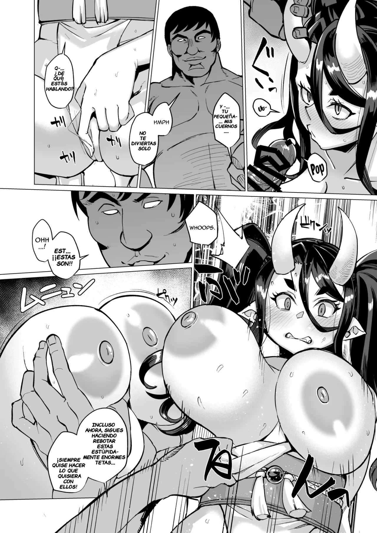 [Kuzunoha (Yumano Yuuki)] Oni Miko Yome Da Furusato de Choushi Koi Teta Shouwaru Oni Lolibabaa ga Jigou Jitoku de Subete o Ushinai Korogarikonde Kita node Oyome-san Ken Onaho ni Shiteyaru Hanashi [Spanish] [Notsuland] [Digital] image number 11