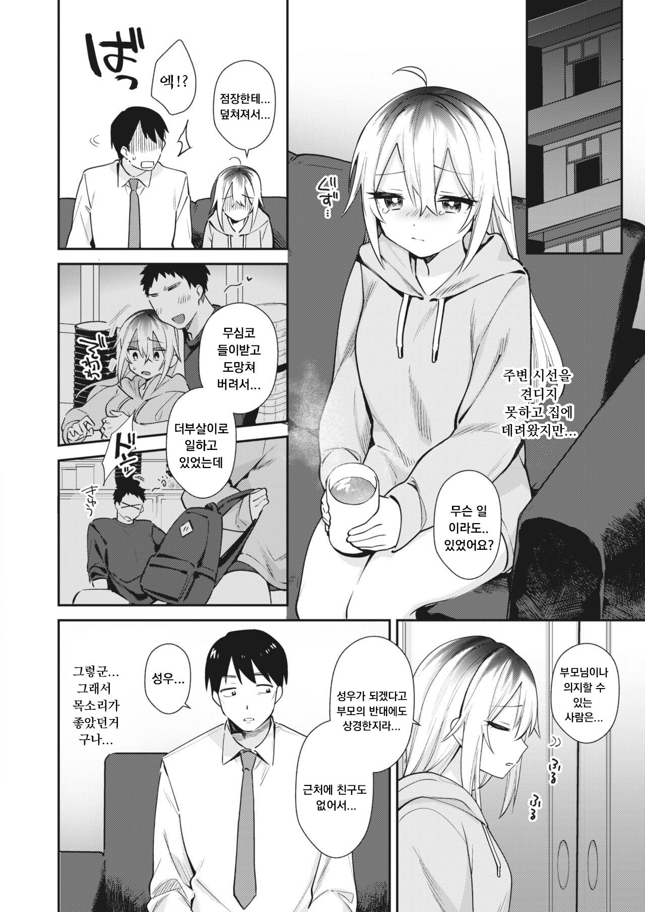 [Sakuraba Rokusuke] Shigoto Owari no Boku to Kimi (COMIC HOTMILK 2024-04) [Korean] 이미지 번호 4