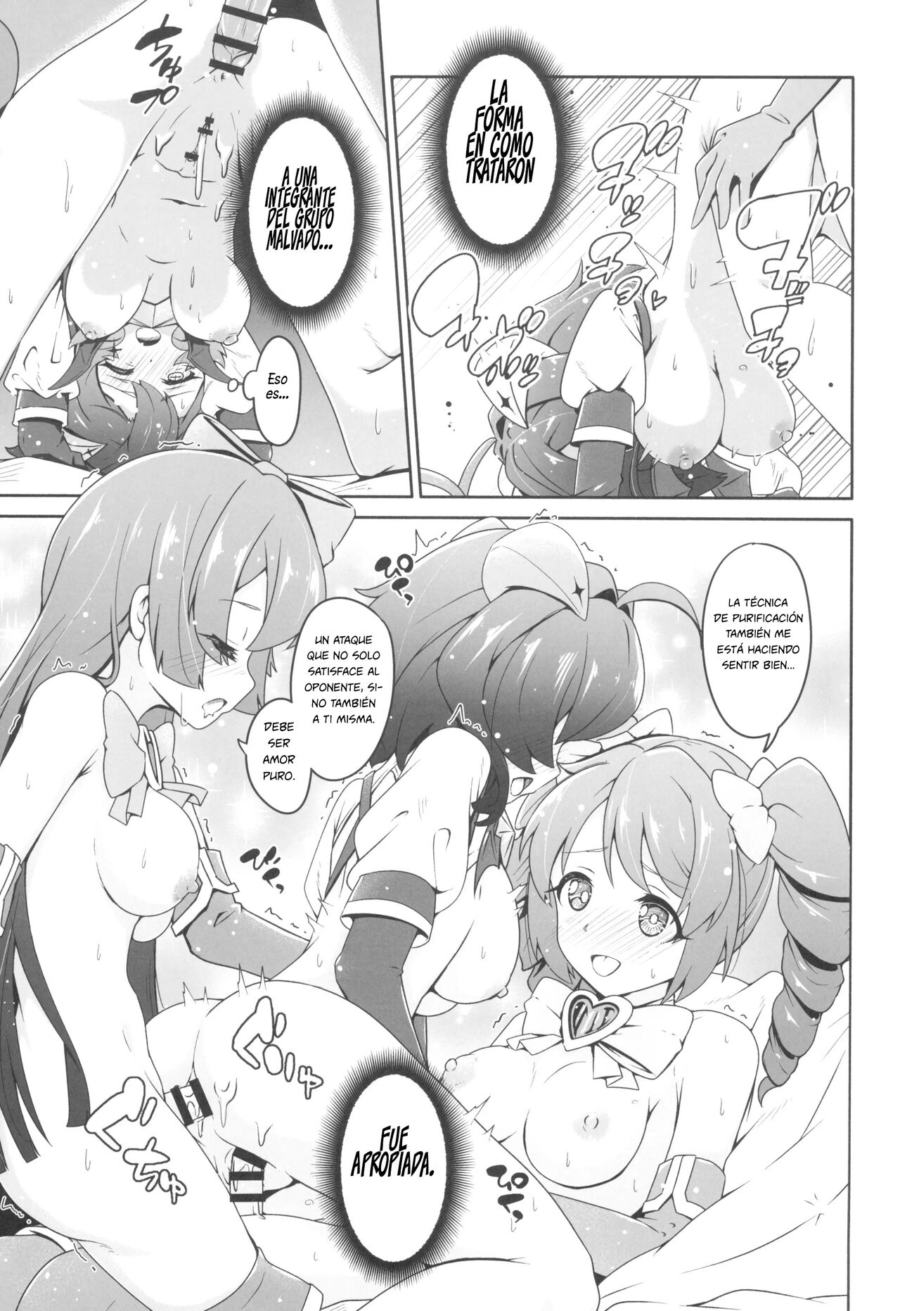 (COMIC1☆24) [MIDDLY (Midorinocha)] Kaishaku chigai ni akogarete (Mahou Shoujo ni Akogarete) [Spanish] [INSOMNIA] numero di immagine  13