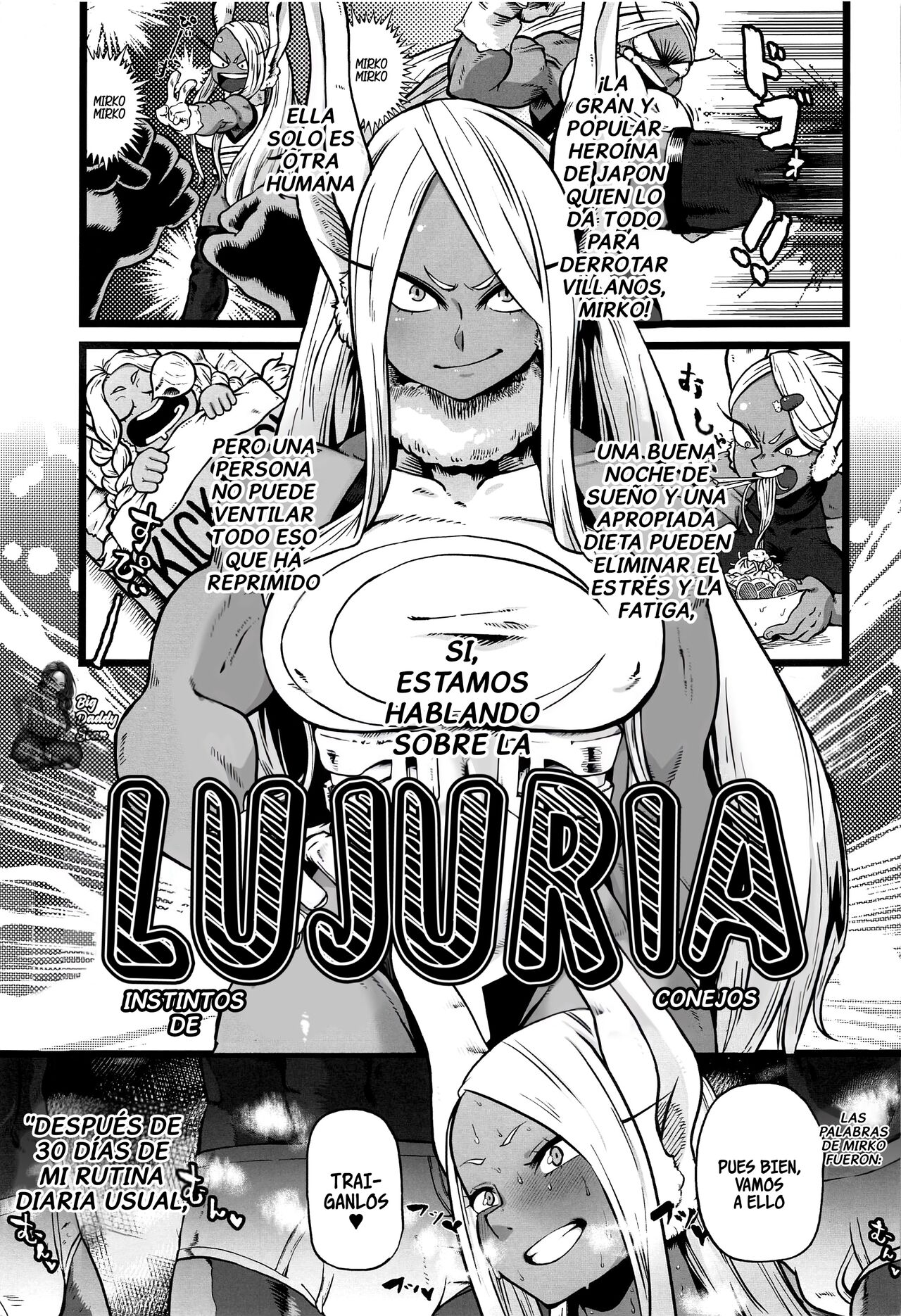 (C101) [Pin to Kite Jigoku (Dance Eiki)] Bukkake Mirko (Boku no Hero Academia) [Spanish] [BigDaddy Scan] [Decensored] image number 2