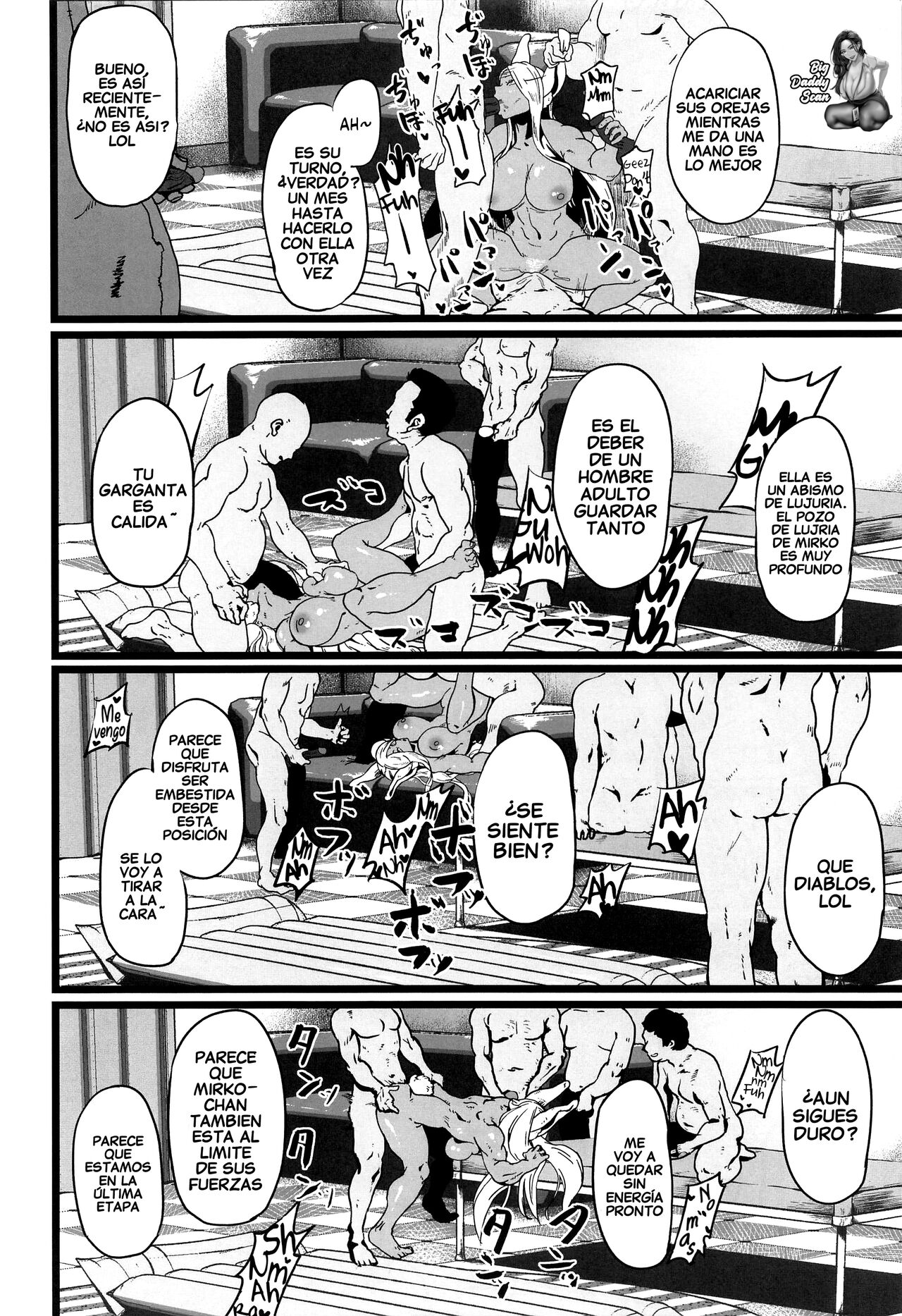 (C101) [Pin to Kite Jigoku (Dance Eiki)] Bukkake Mirko (Boku no Hero Academia) [Spanish] [BigDaddy Scan] [Decensored] image number 17