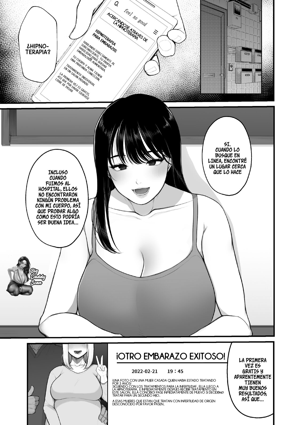 [Nanda Kono Sekai (Giriken)] Ninkatsu Hitozuma Akutoku Saimin Ryouhou de Gokainin | Una Ama De Casa Que Buscaba Quedarse Embarazada [Spanish] [BigDaddy Scan] 이미지 번호 2