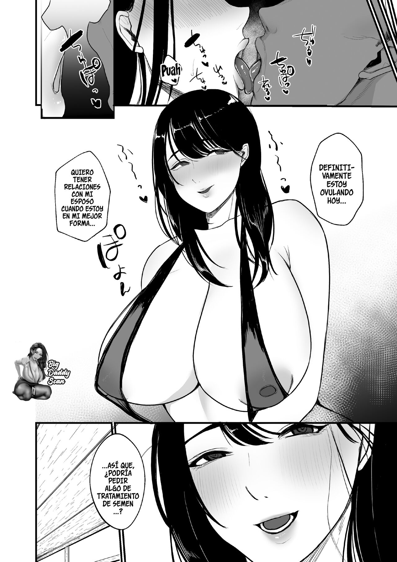 [Nanda Kono Sekai (Giriken)] Ninkatsu Hitozuma Akutoku Saimin Ryouhou de Gokainin | Una Ama De Casa Que Buscaba Quedarse Embarazada [Spanish] [BigDaddy Scan] 이미지 번호 19