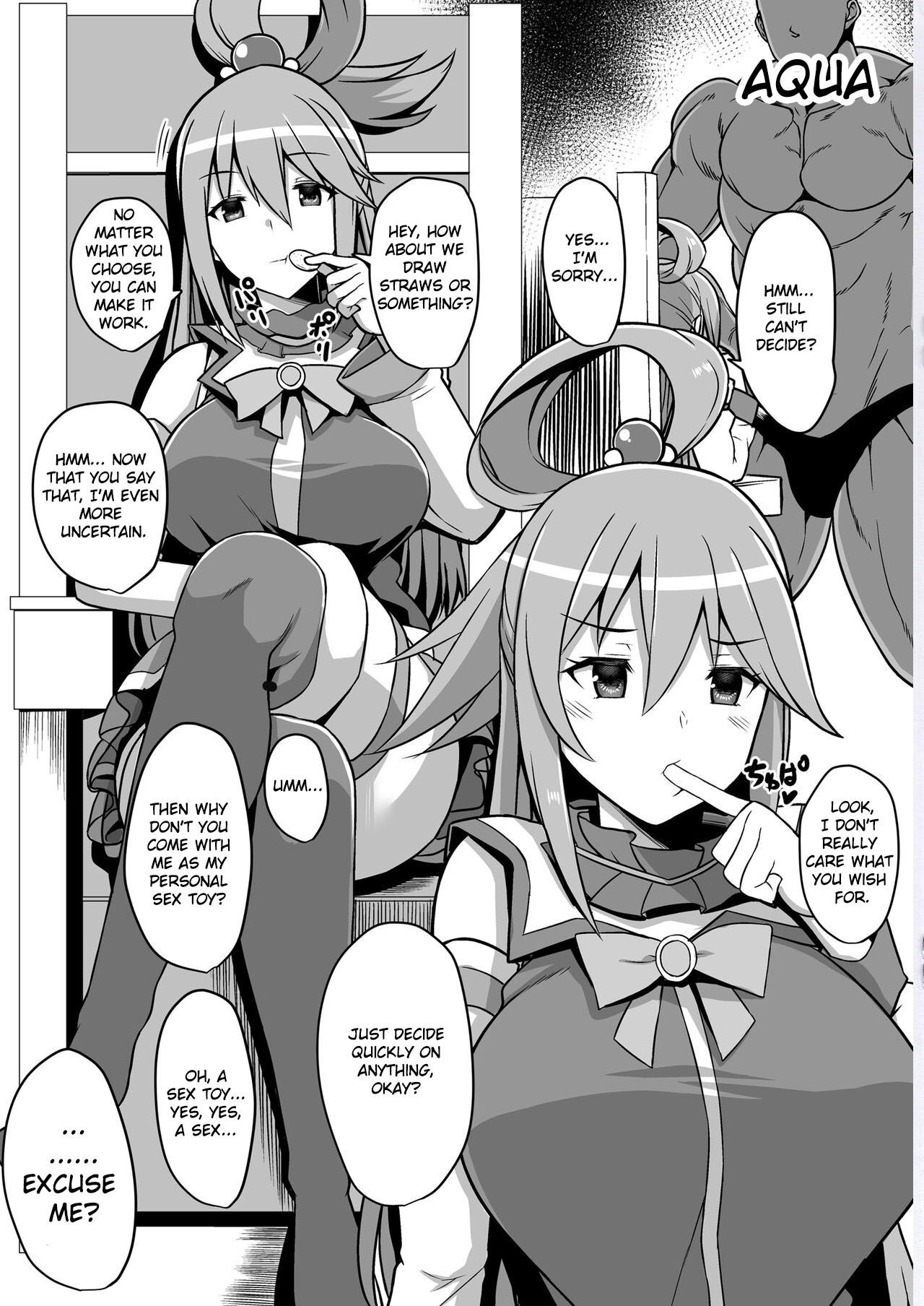 (C96) [Rorinoutage (Shimantogawa)] WHITE&BLACK (Kono Subarashii Sekai ni Syukufuku o!, MAJOR 2nd, Tejina Senpai) [English] image number 2