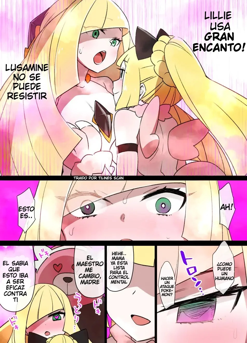 [Kusayarou] Slave Ball Sennou ~Lusamine & Lillie Hen~ (Pokémon Sun and Moon) [Spanish] [Tilines Scan] изображение № 3