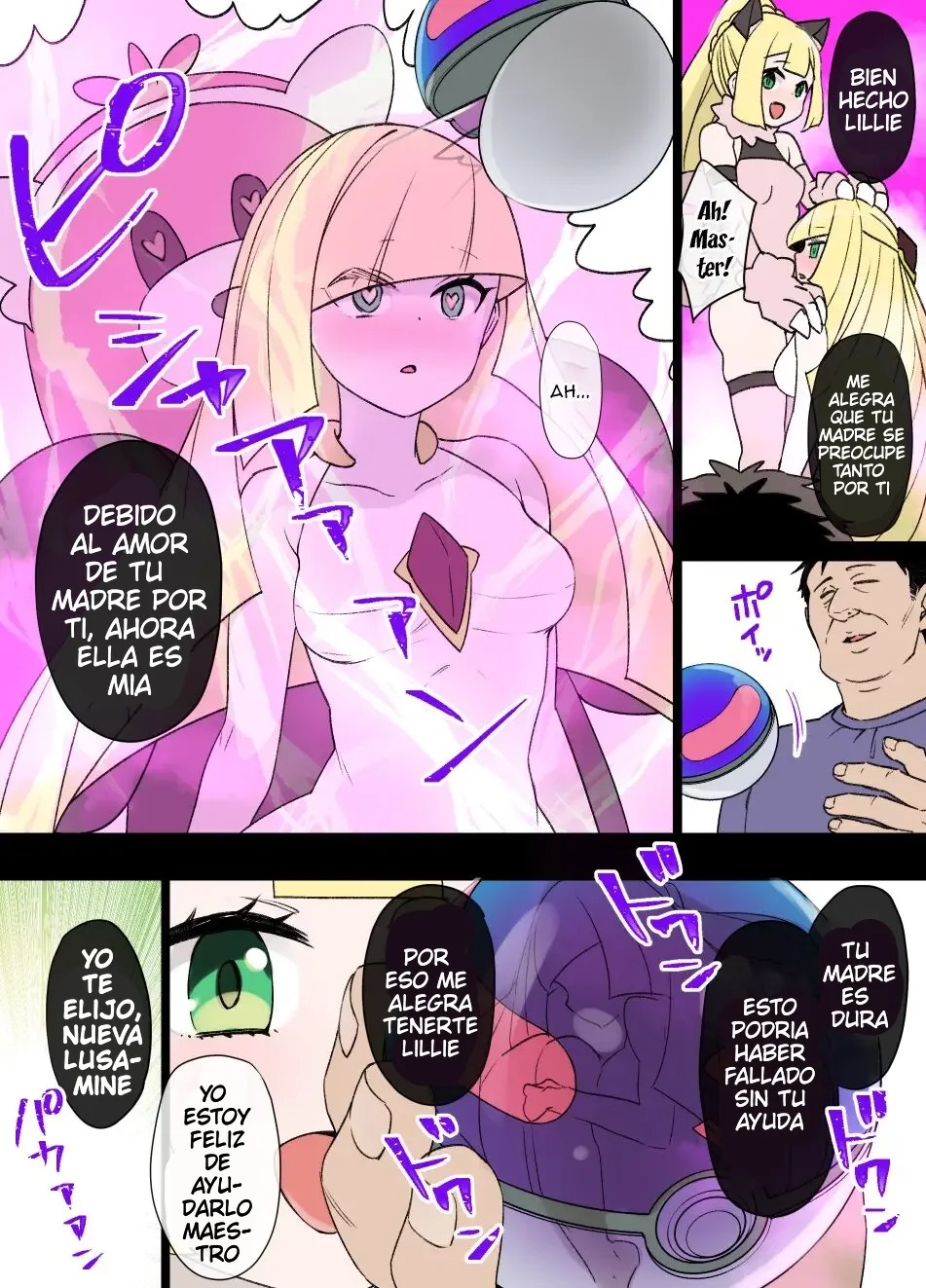[Kusayarou] Slave Ball Sennou ~Lusamine & Lillie Hen~ (Pokémon Sun and Moon) [Spanish] [Tilines Scan] изображение № 4