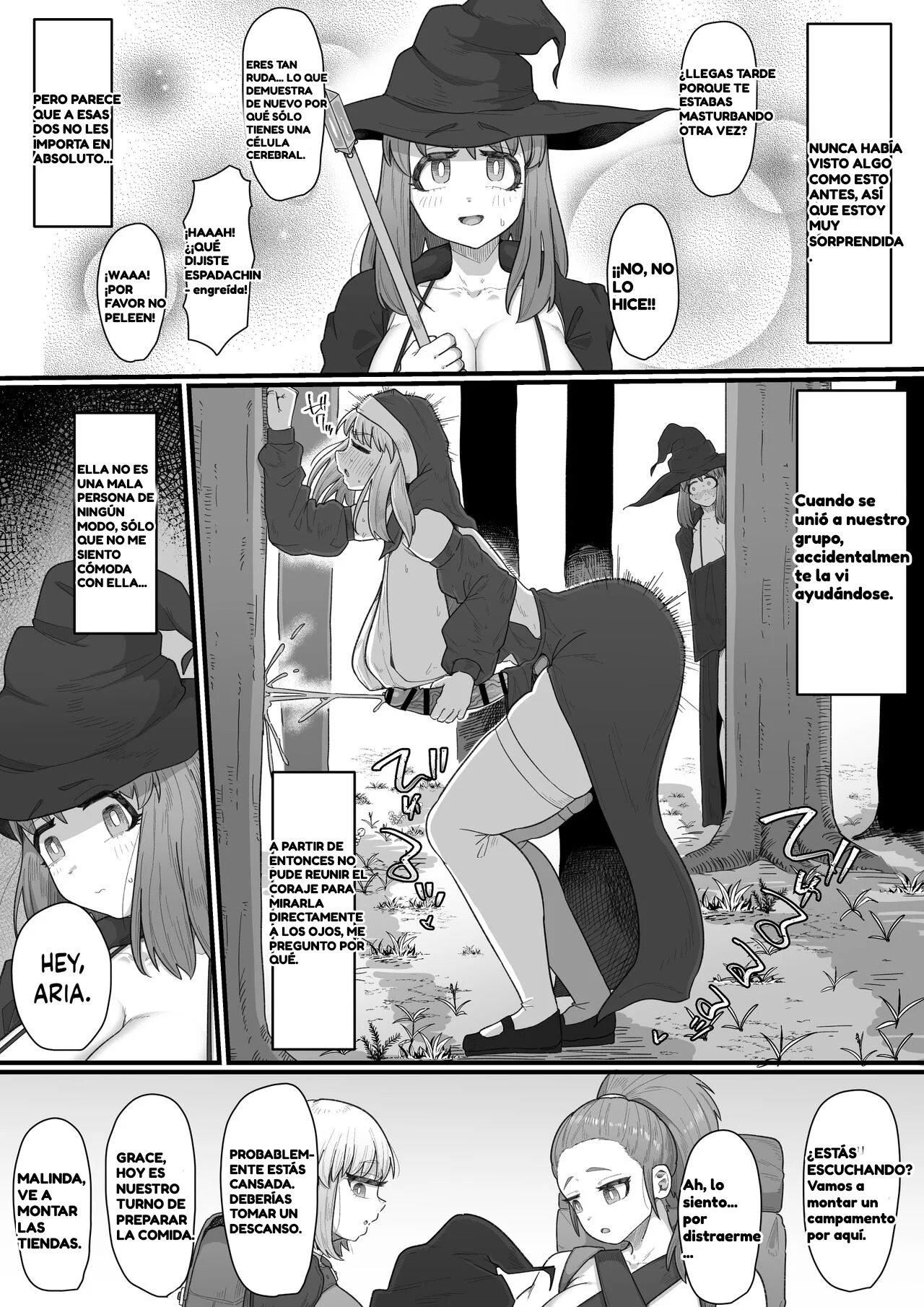 [Ebi no Implant (Shrimp Cake)] Onna Boukensha × Futanari, Nani mo Okoranai Hazu ga Naku… | Aventuras x Futanari, No Hay Manera de que No Pase Nada... [Spanish] [El Rey del Futanari] 图片编号 4
