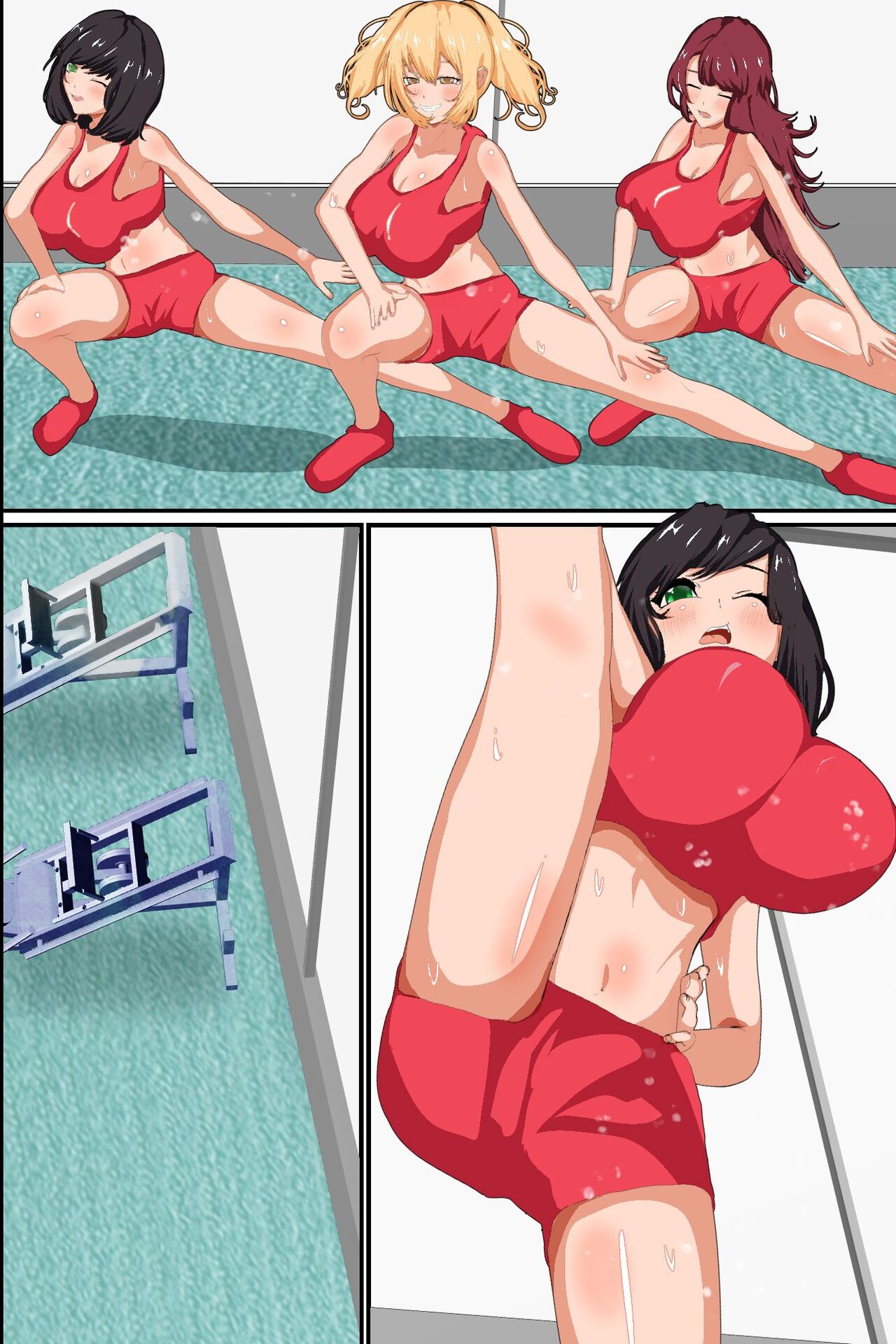 [DL Mate] Sennou Gym de Kyonyuu de hikishimatta Nyotai Ana ni hame makuru Training [English] [yunarukamimakotoyuki] [ENG MTL] image number 44