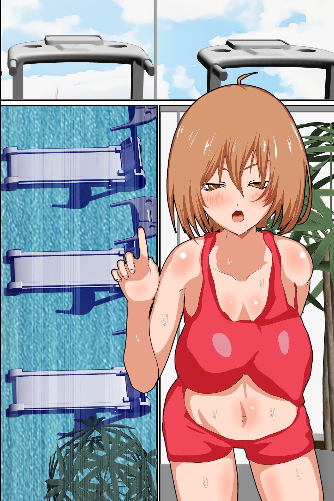 [DL Mate] Sennou Gym de Kyonyuu de hikishimatta Nyotai Ana ni hame makuru Training [English] [yunarukamimakotoyuki] [ENG MTL] image number 46