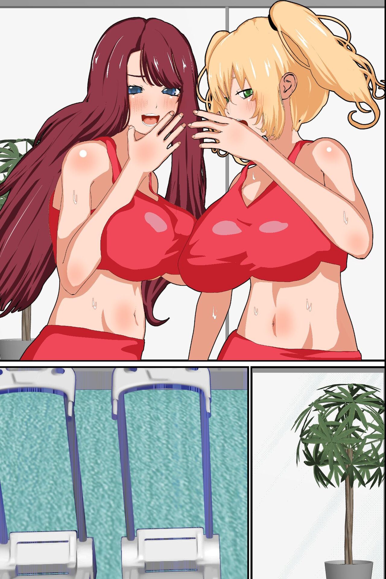 [DL Mate] Sennou Gym de Kyonyuu de hikishimatta Nyotai Ana ni hame makuru Training [English] [yunarukamimakotoyuki] [ENG MTL] image number 47