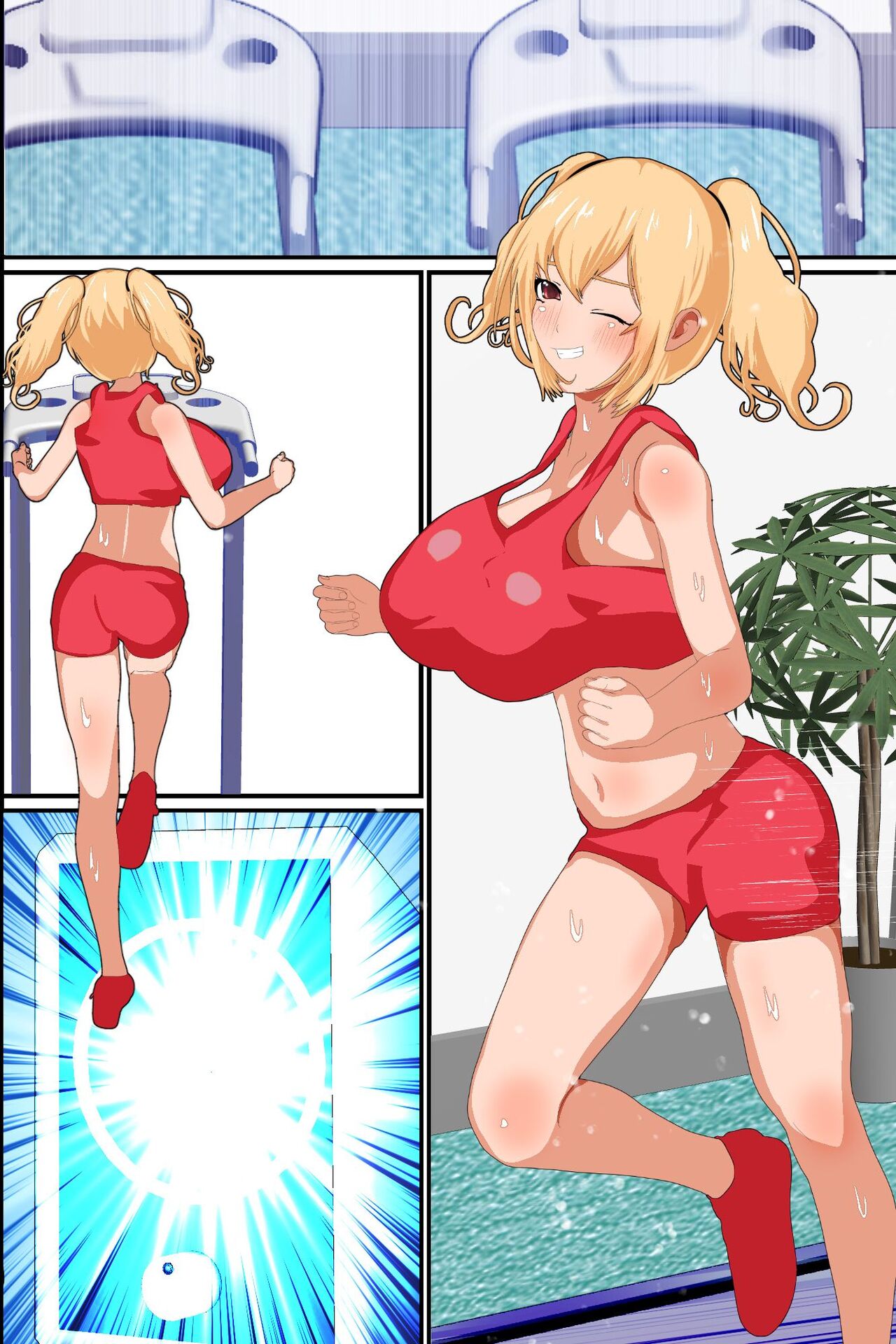 [DL Mate] Sennou Gym de Kyonyuu de hikishimatta Nyotai Ana ni hame makuru Training [English] [yunarukamimakotoyuki] [ENG MTL] image number 48