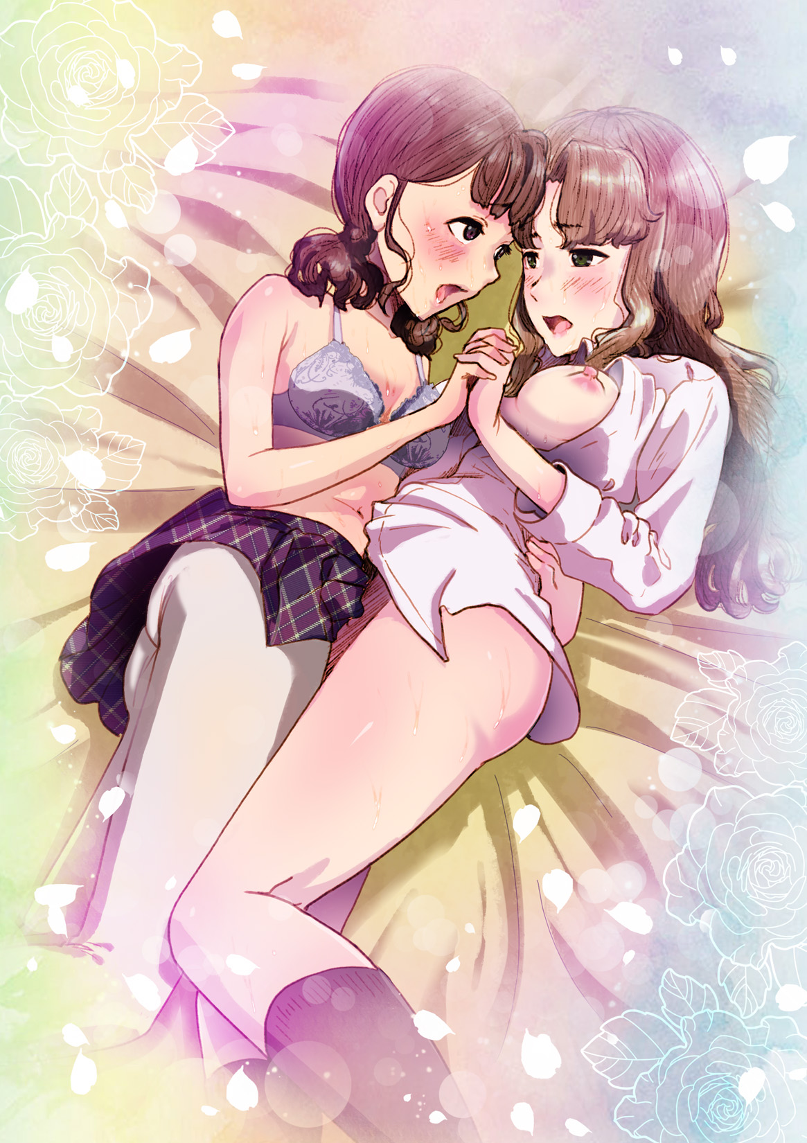 [An-chan Kaichou Potsuri Club (An-chan Kaichou)] Futa x Yuri ～While The Curtains Whisper～ [English] image number 2