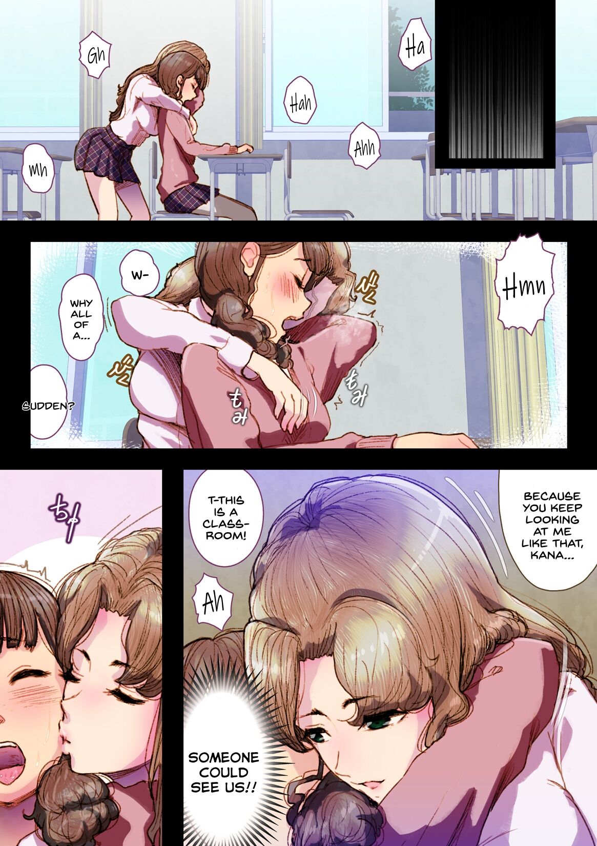 [An-chan Kaichou Potsuri Club (An-chan Kaichou)] Futa x Yuri ～While The Curtains Whisper～ [English] image number 10