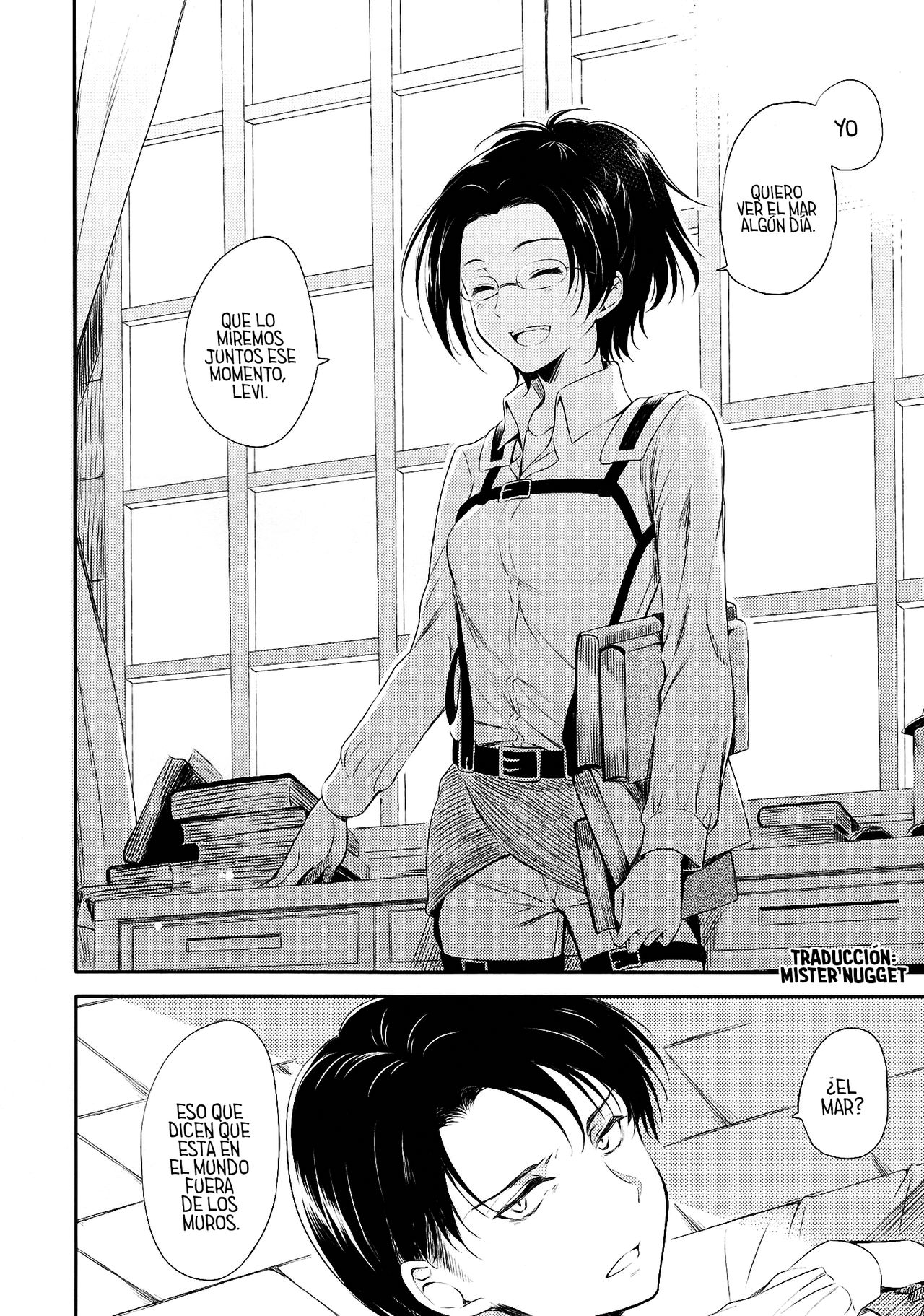 (SPARK8) [Affix (Ha-ru)] World End (Shingeki no Kyojin) [Spanish] [Mr. Nugget] изображение № 6