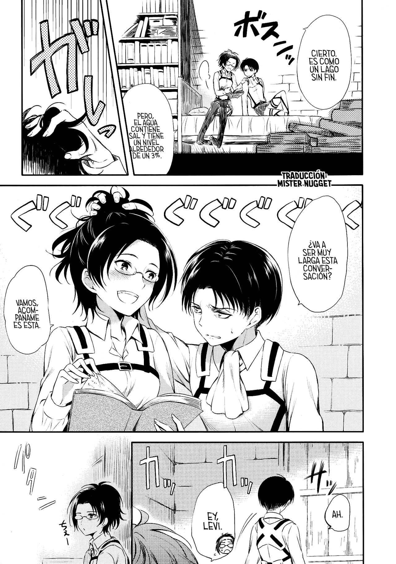 (SPARK8) [Affix (Ha-ru)] World End (Shingeki no Kyojin) [Spanish] [Mr. Nugget] изображение № 7