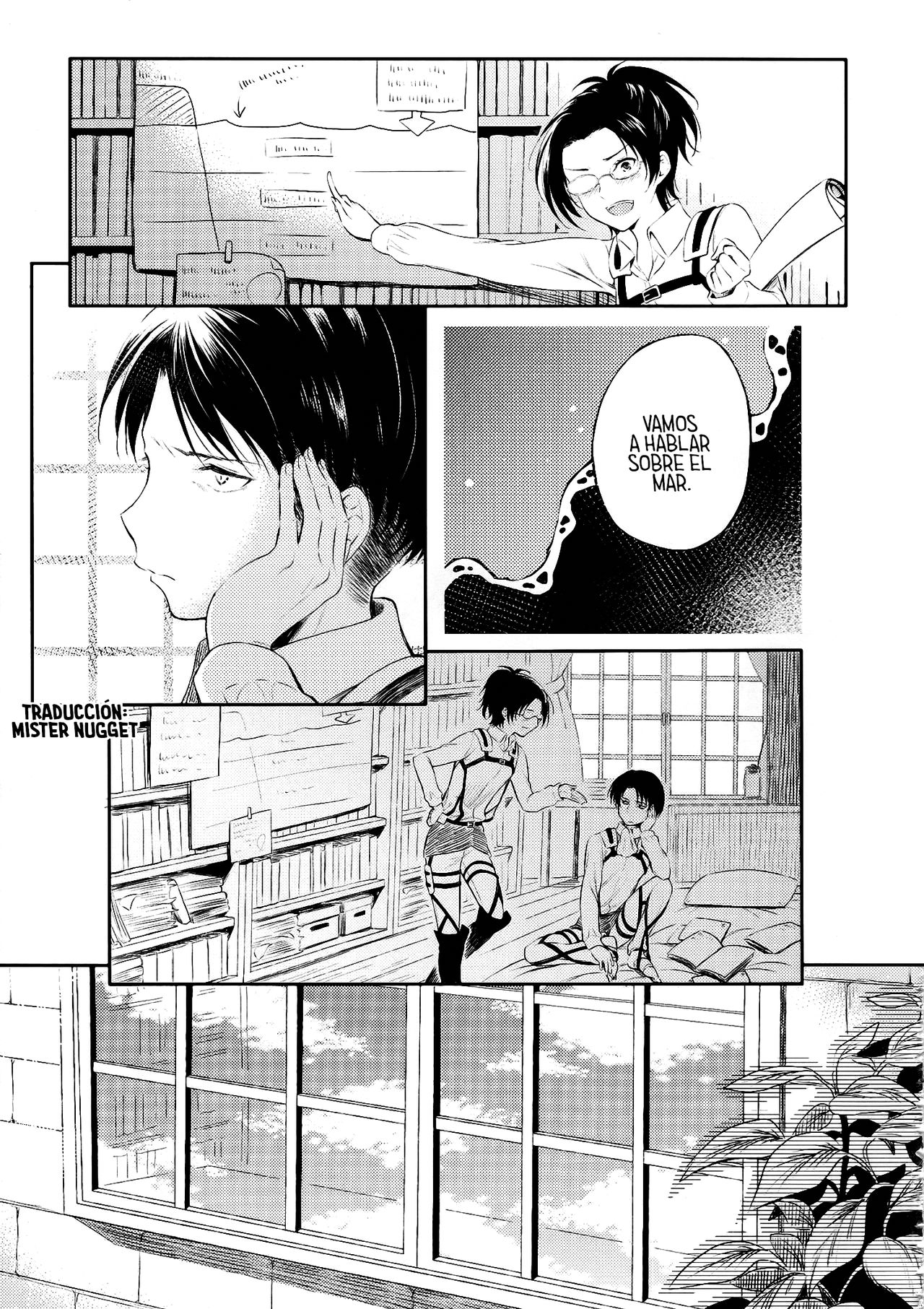 (SPARK8) [Affix (Ha-ru)] World End (Shingeki no Kyojin) [Spanish] [Mr. Nugget] изображение № 9