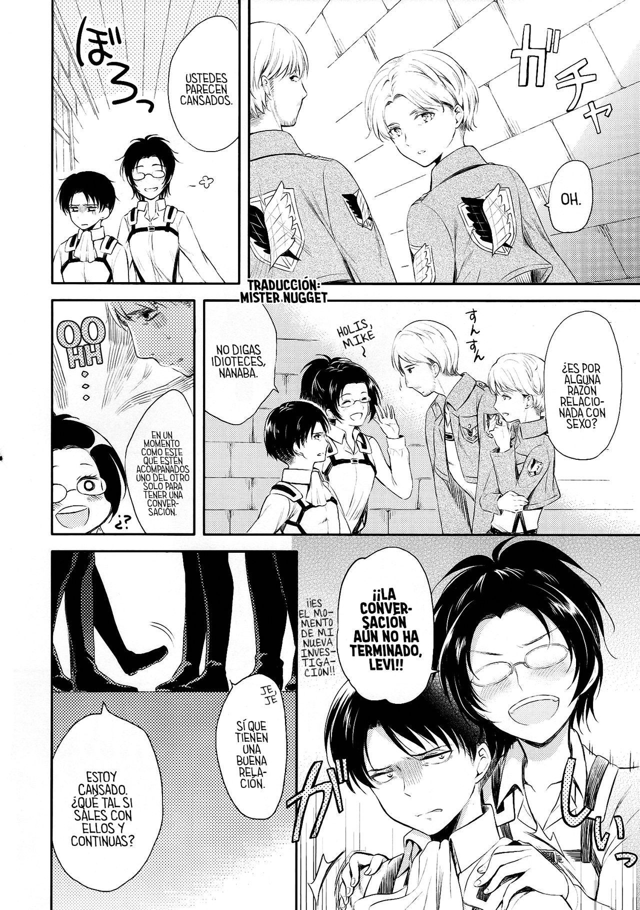 (SPARK8) [Affix (Ha-ru)] World End (Shingeki no Kyojin) [Spanish] [Mr. Nugget] изображение № 10