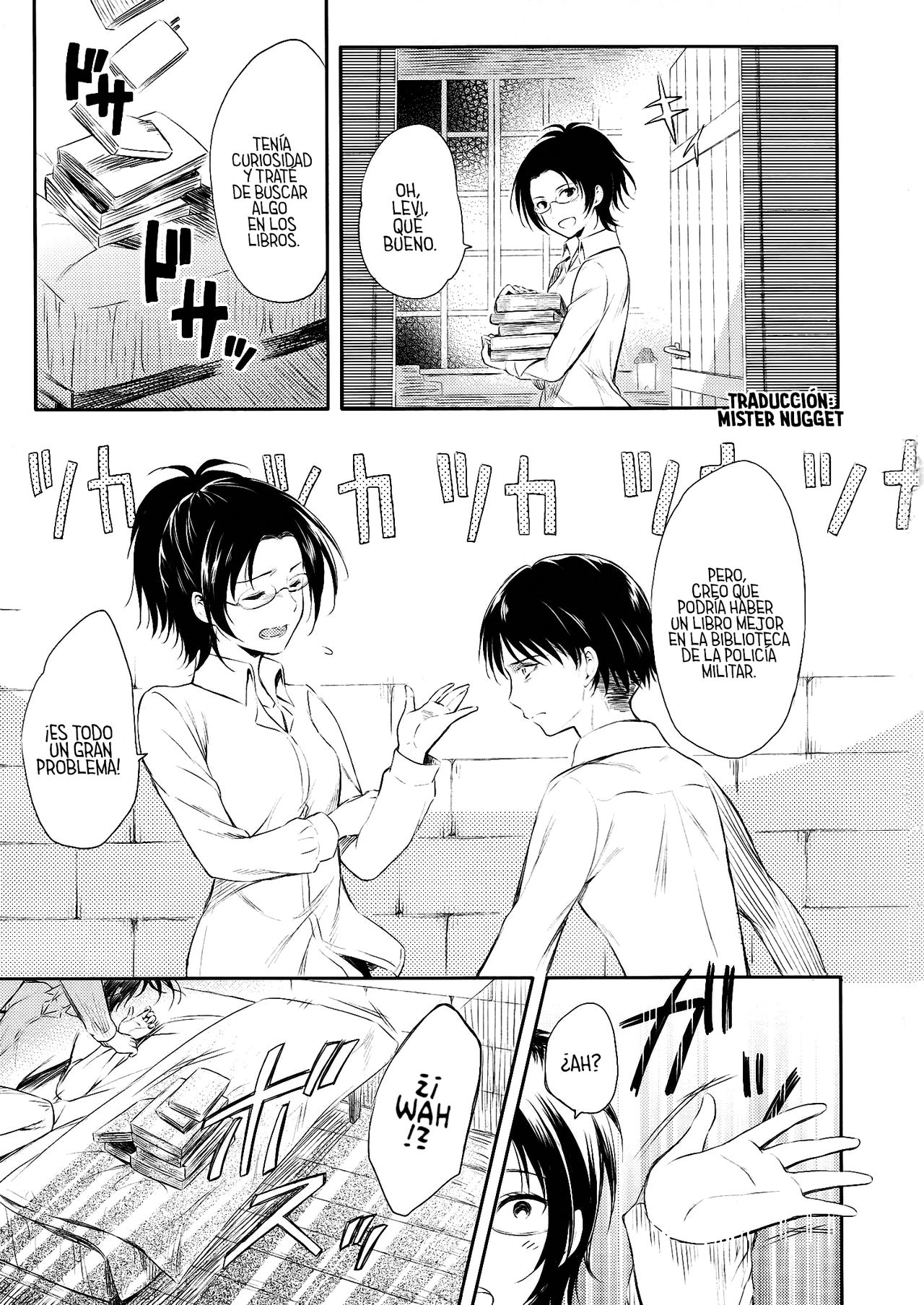 (SPARK8) [Affix (Ha-ru)] World End (Shingeki no Kyojin) [Spanish] [Mr. Nugget] изображение № 15