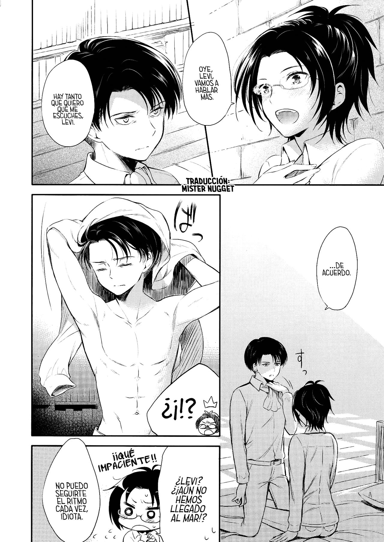 (SPARK8) [Affix (Ha-ru)] World End (Shingeki no Kyojin) [Spanish] [Mr. Nugget] изображение № 18